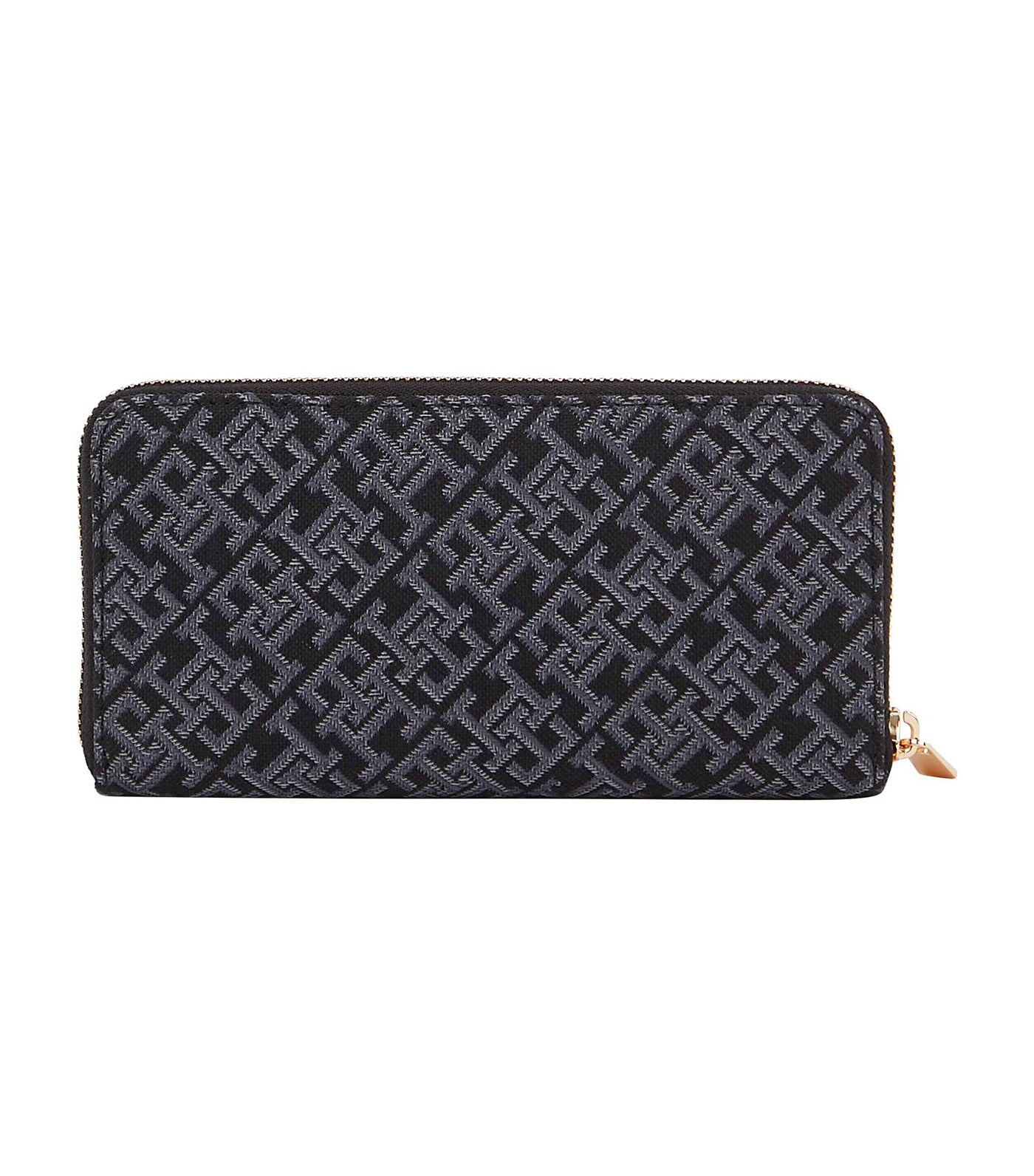 Women's Icon Large Za Jacquard Wallet Black