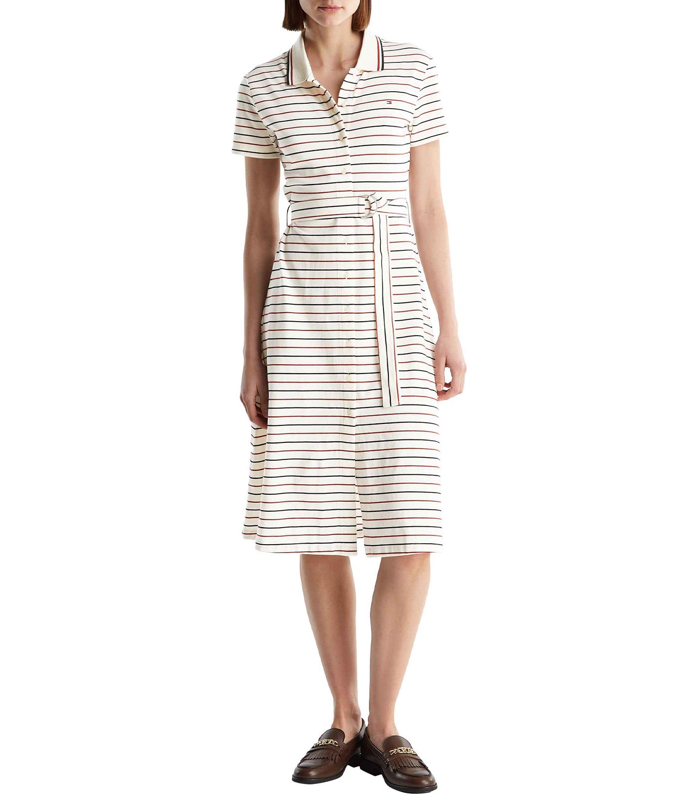 Women's IM AF Cotton Midi Fit & Flare Polo Dress