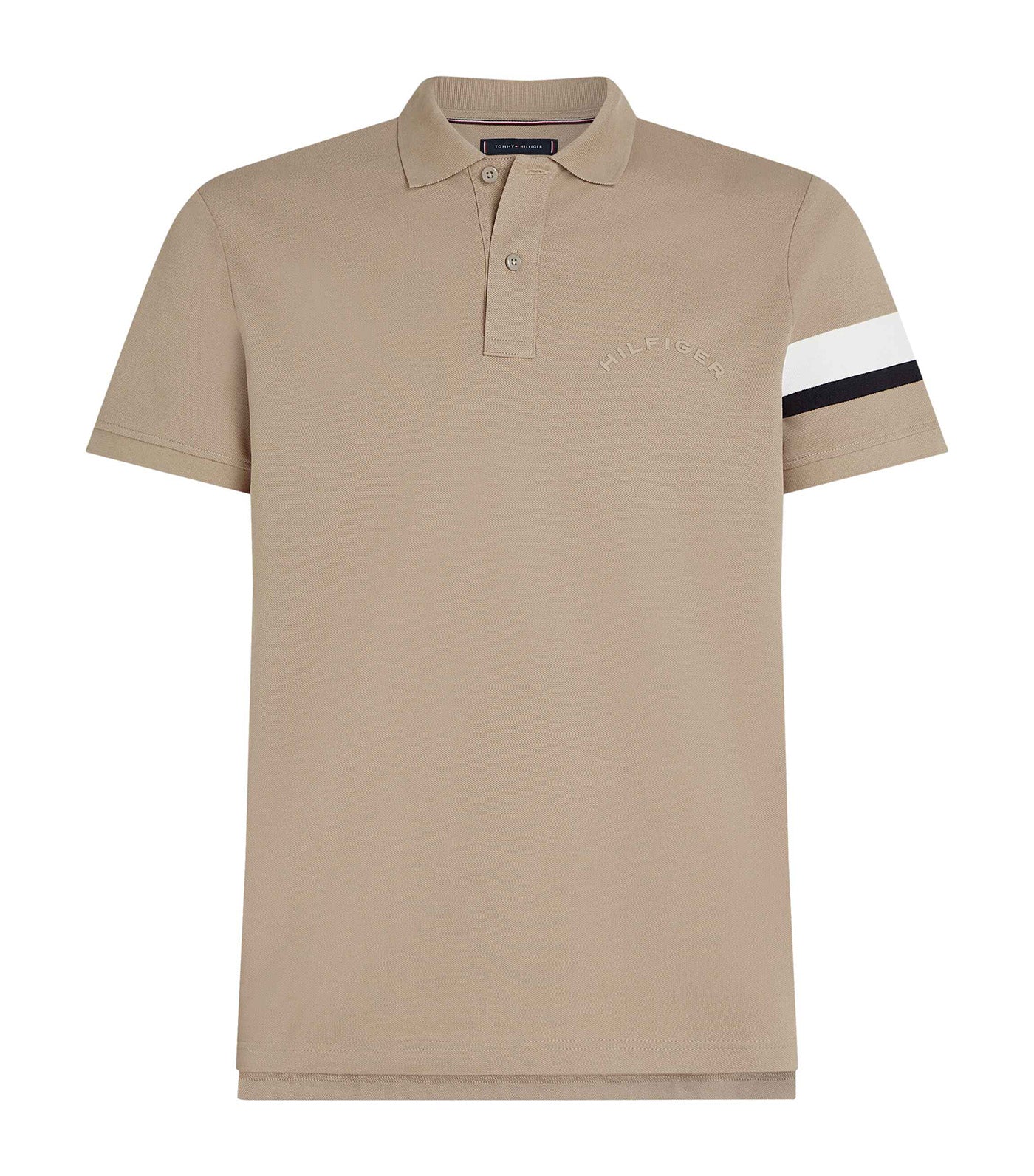 Color Tape Sleeve Polo