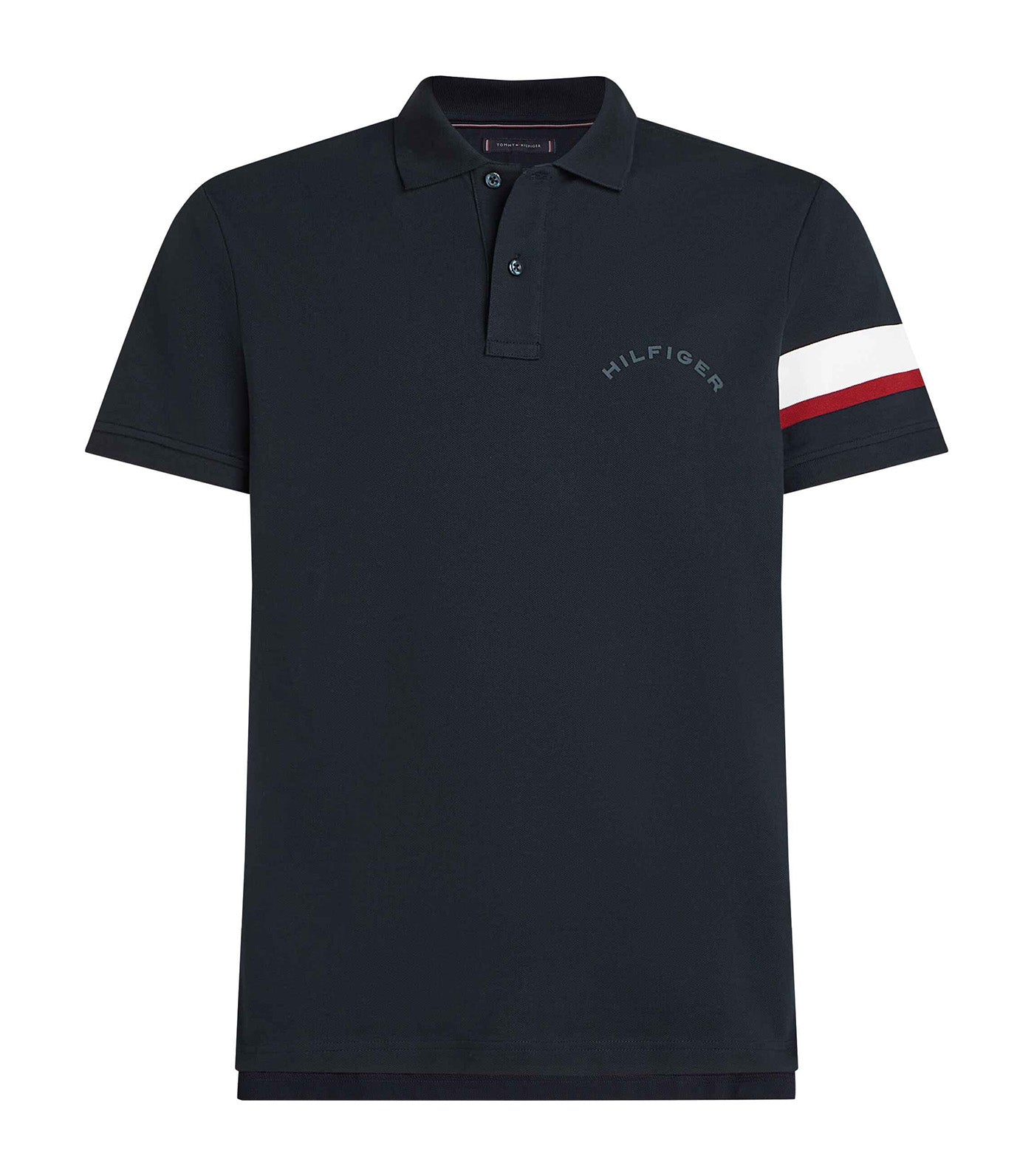 Color Tape Sleeve Polo