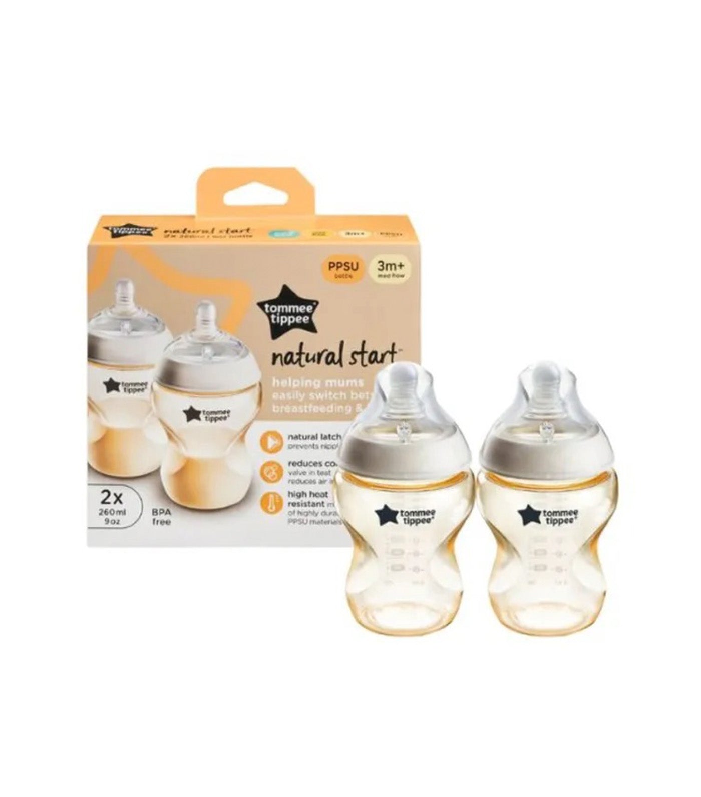 Natural Start PPSU Bottle 2 Pack - 260ML