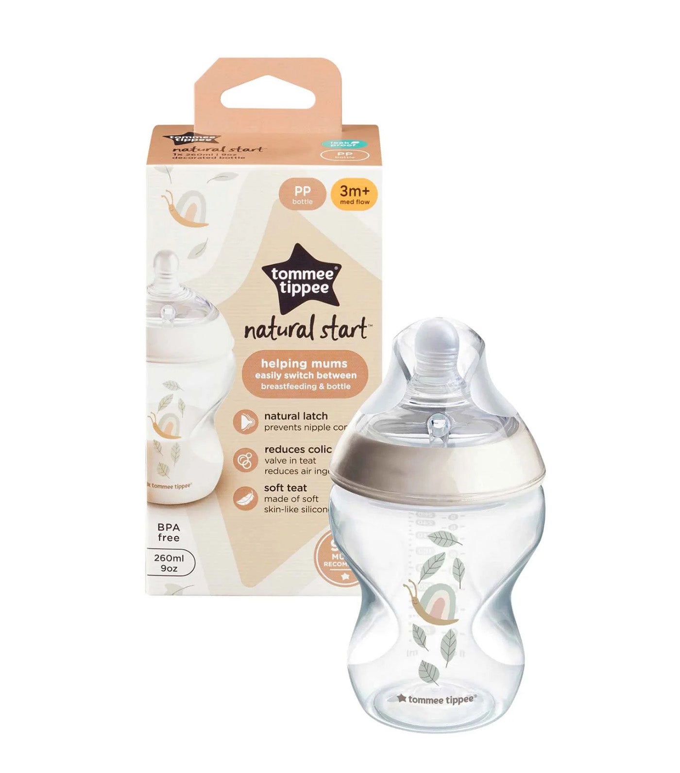 Natural Start Decorated Bottle 2 Pack Snail
