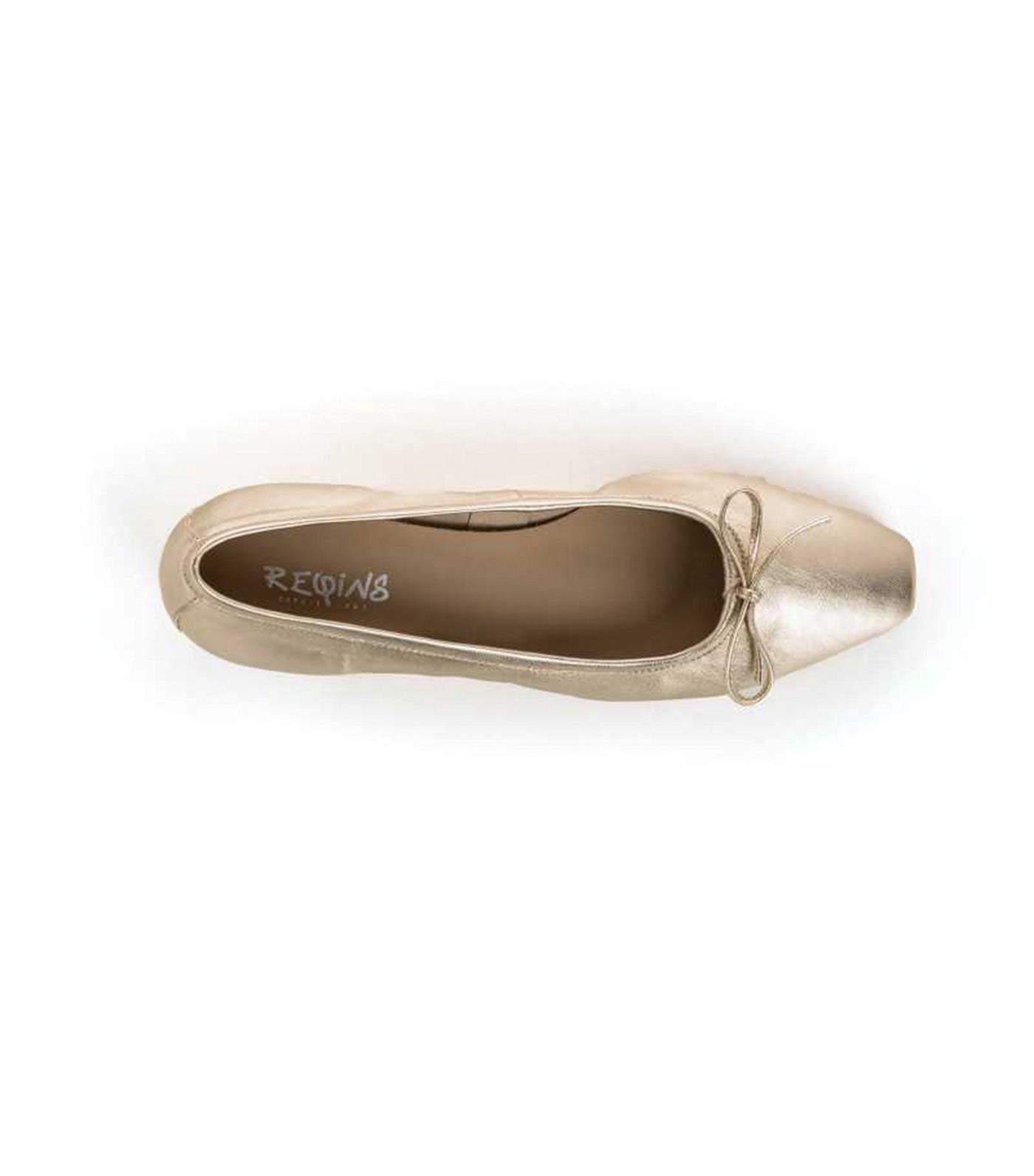 Reqins Fetiche Heeled Ballerinas Platine