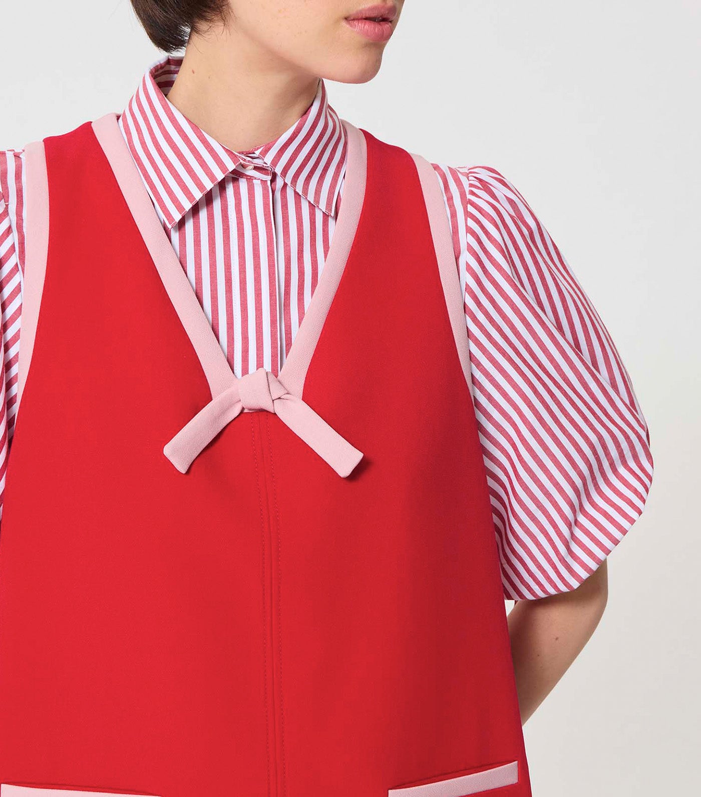 Tara Jarmon Rule Dress T131 Cerise