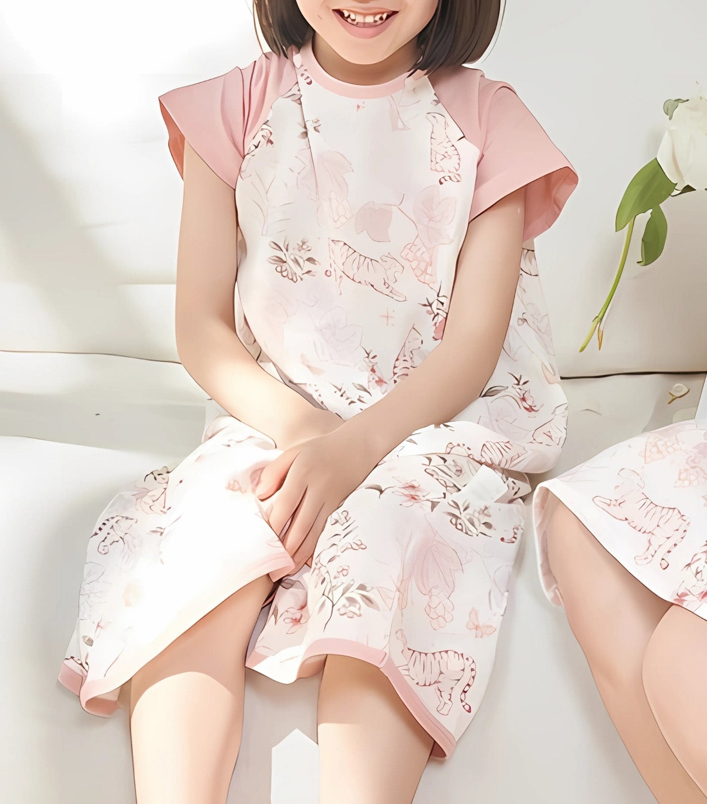 Girls Bamboo Loungewear Tiger Vineyard