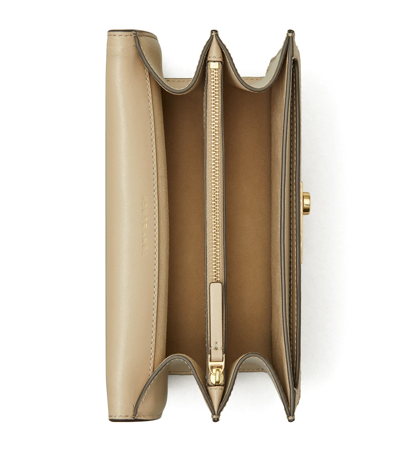 T Monogram Leather Shoulder Bag