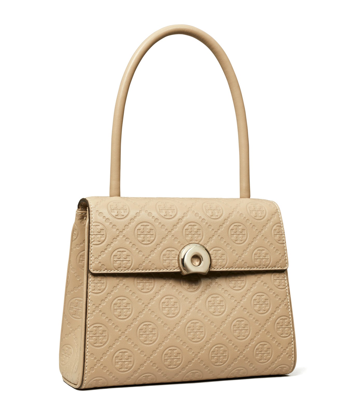 Deville Small T Monogram Debossed Bag