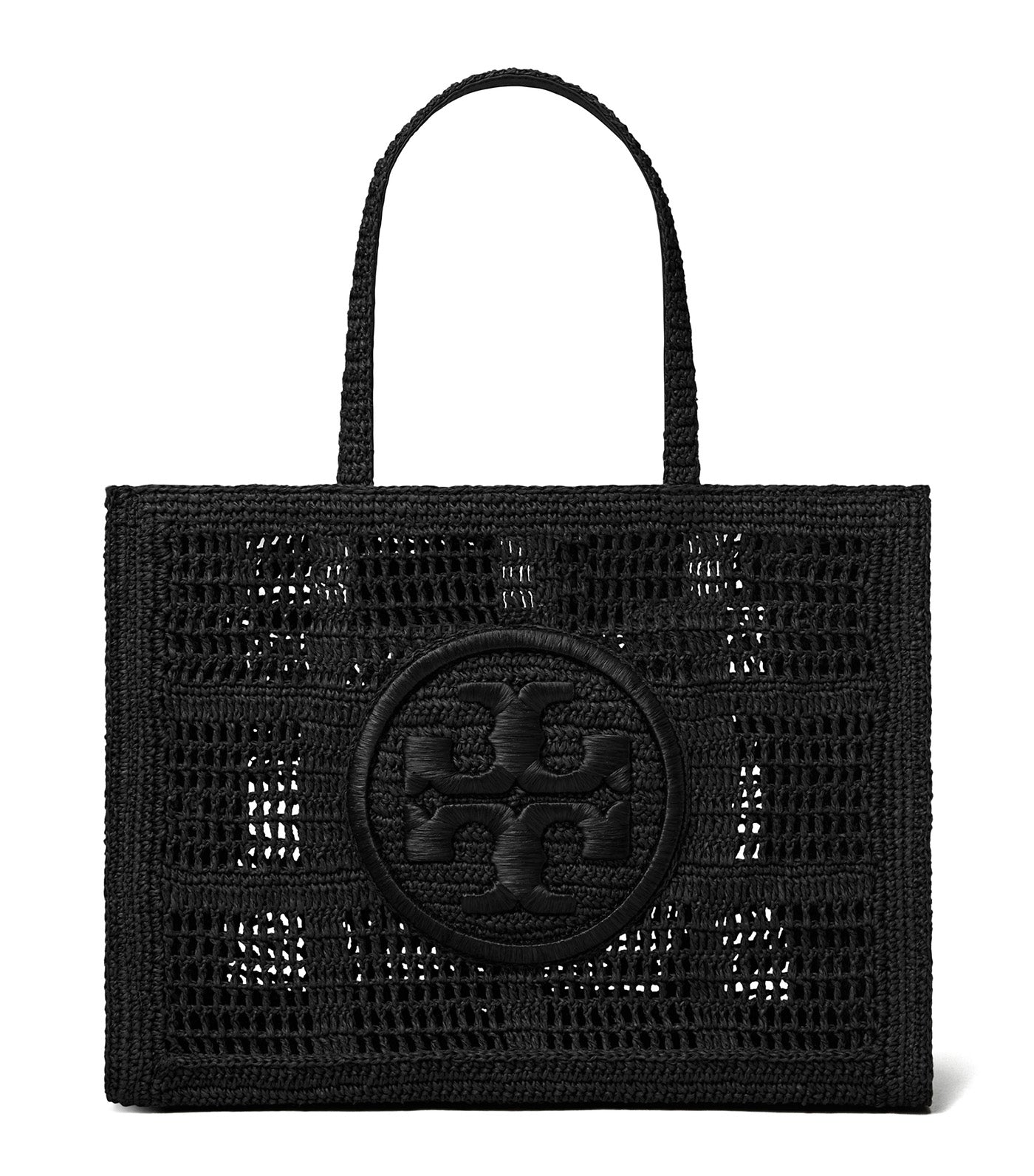 Ella Hand-Crocheted Large Tote Black