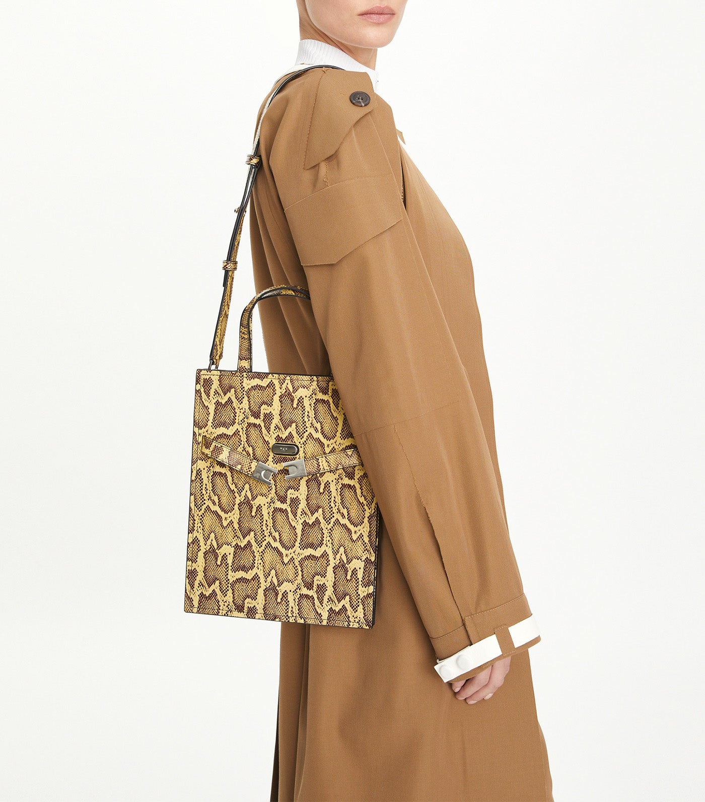 Lee Radziwill Exotic Small Shopper Tote Quince/Marten