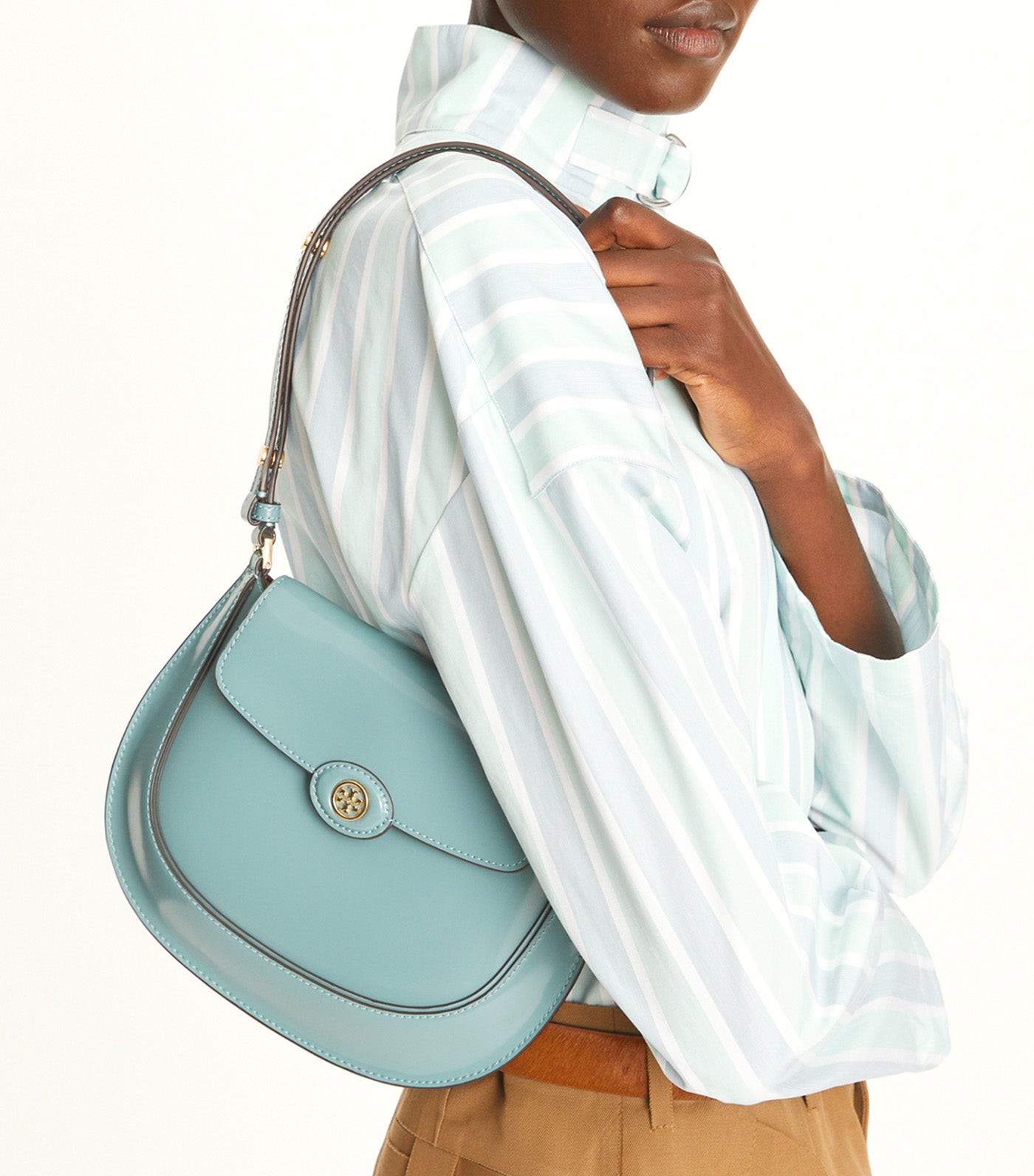 Robinson Spazzolato Small Flap Bag Rainfall