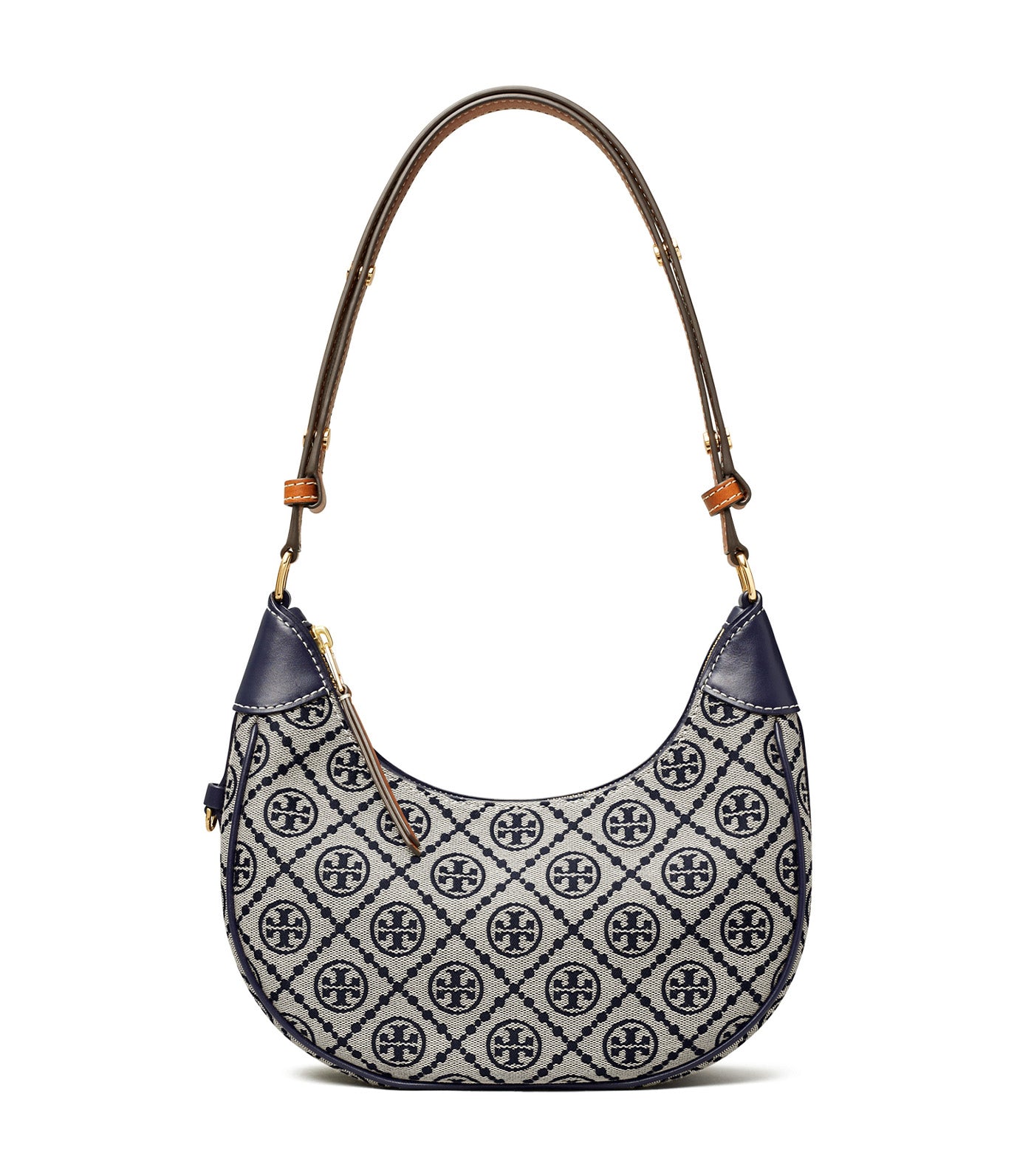 T Monogram Crescent Bag