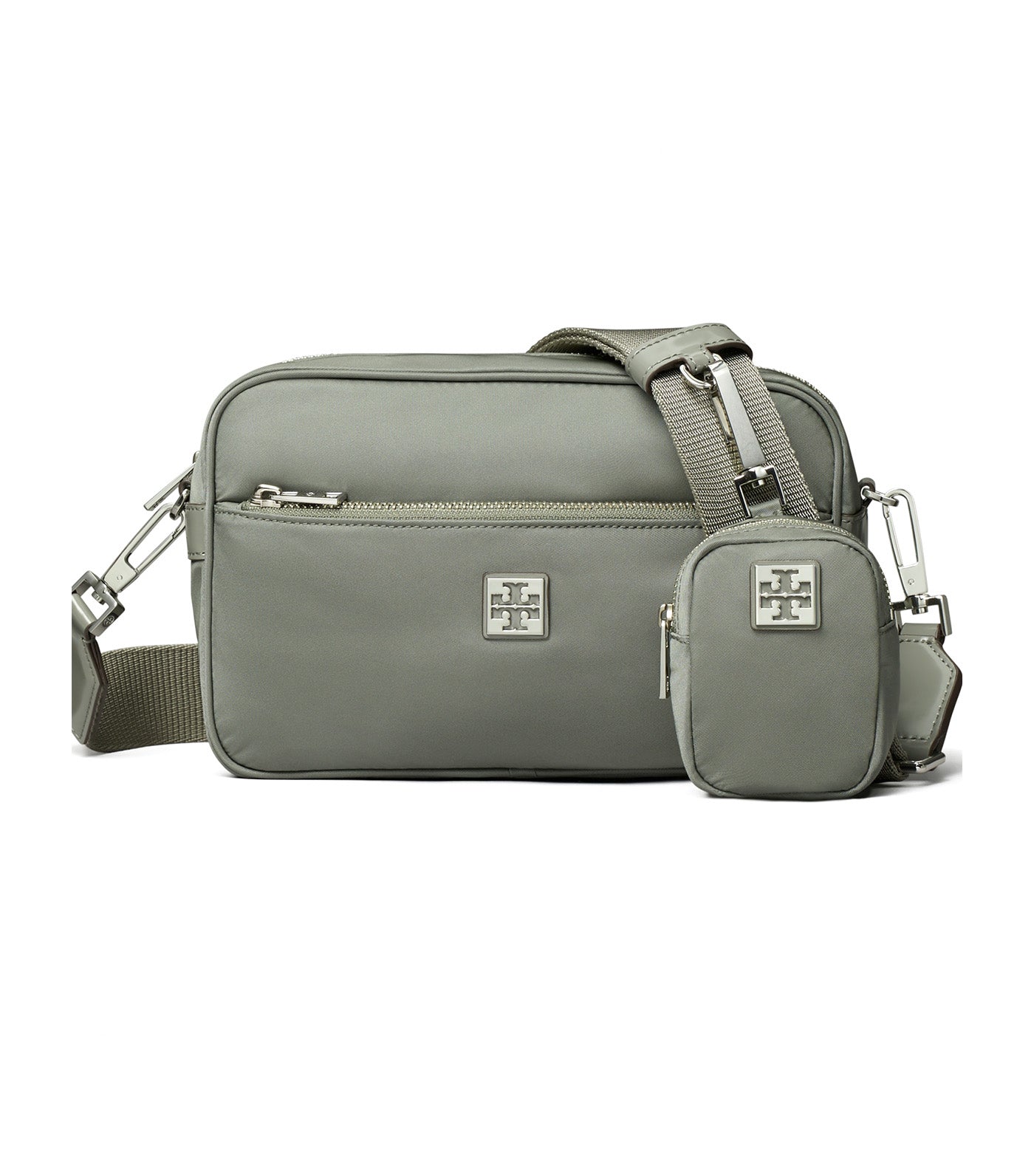 Virginia Nylon Shoulder Bag Shale Rock