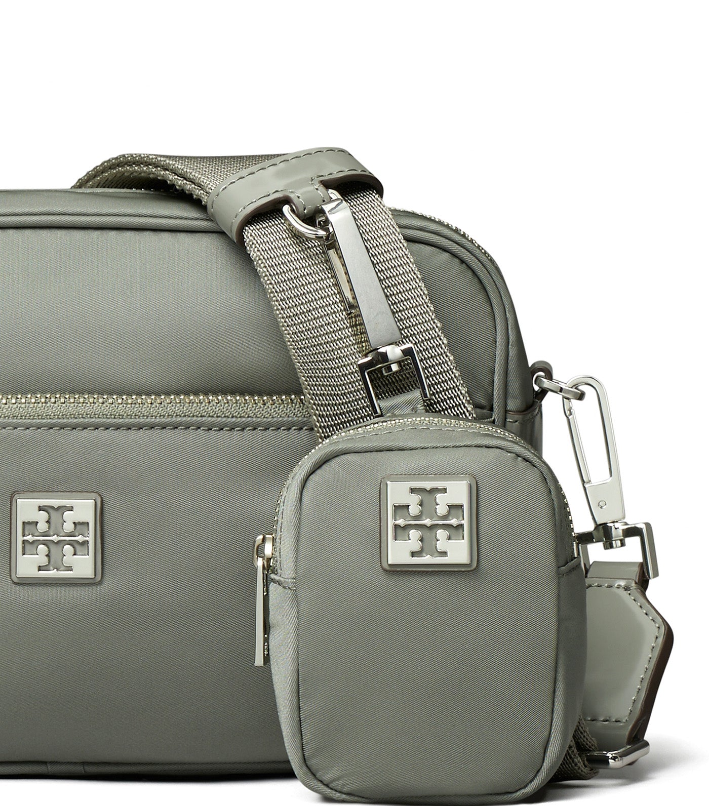Virginia Nylon Shoulder Bag Shale Rock