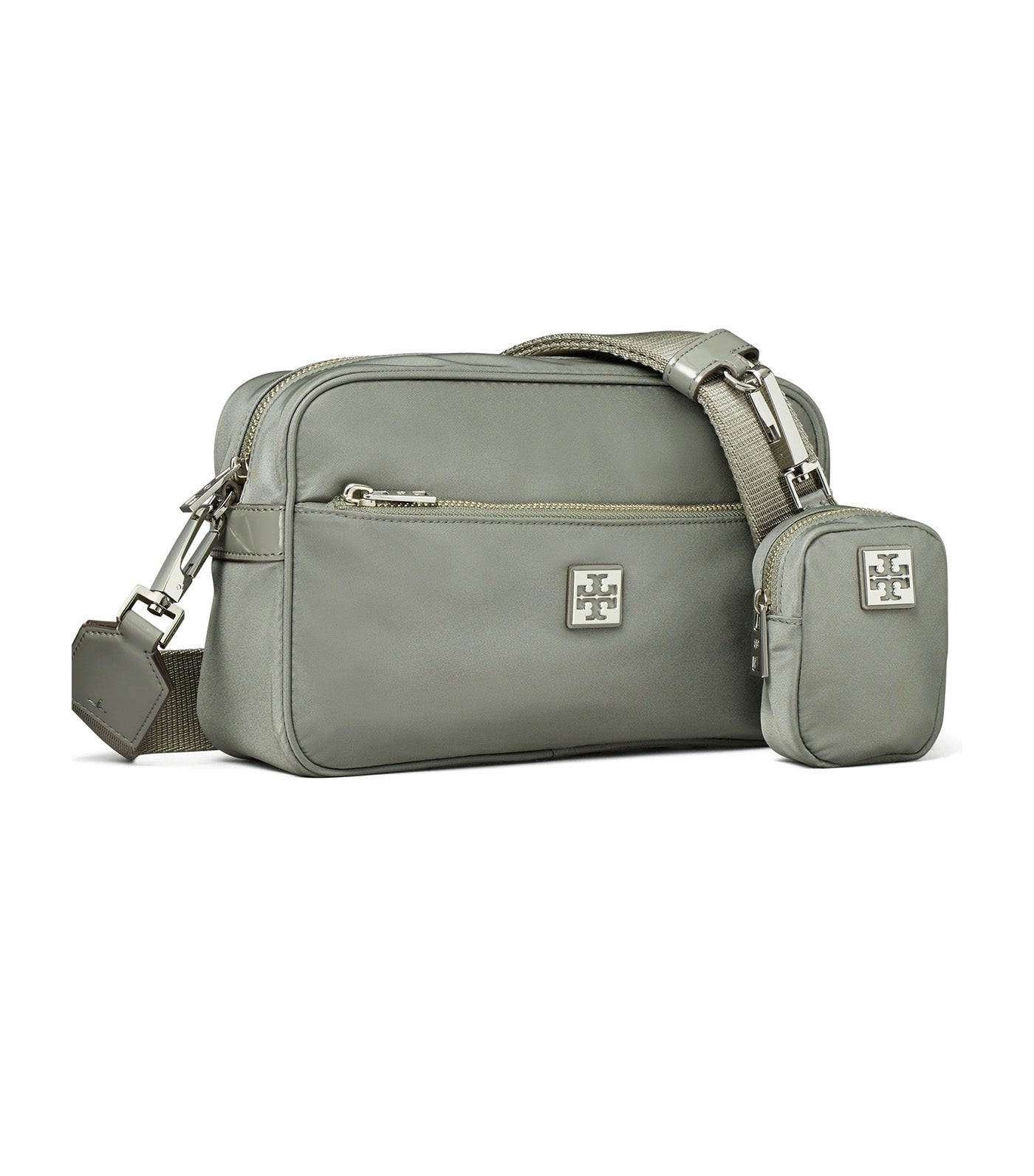 Virginia Nylon Shoulder Bag Shale Rock