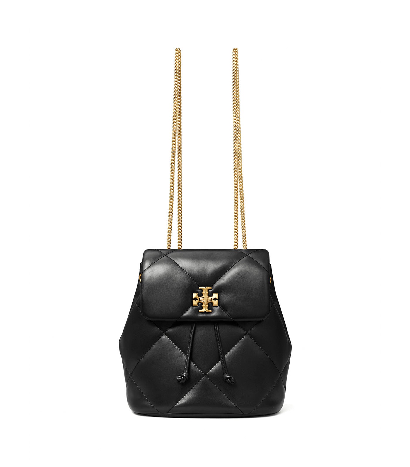 Mini Kira Diamond Quilt Backpack Black