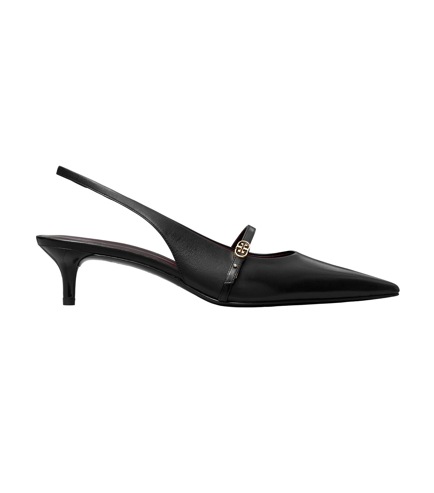 Tory Burch Double T Buckle Mary Jane Slingback Perfect Black