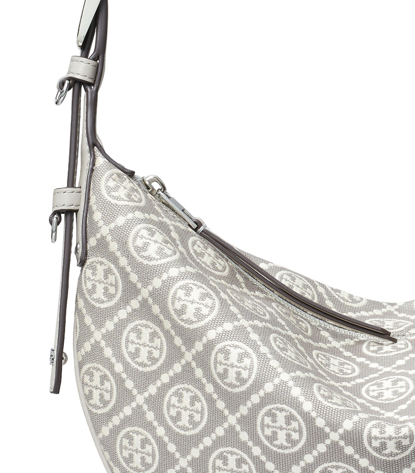 T Monogram Utility Small Balloon Bag Gray