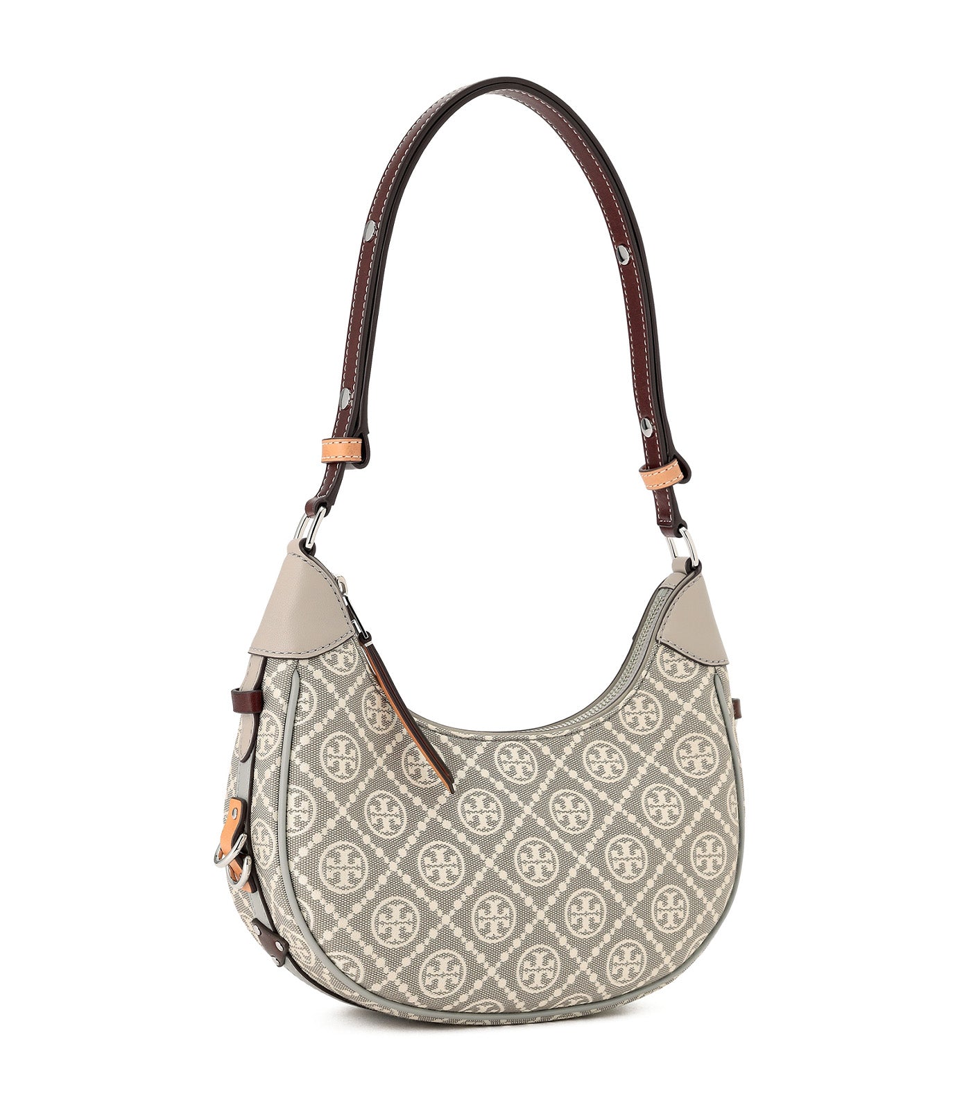 T Monogram Crescent Bag