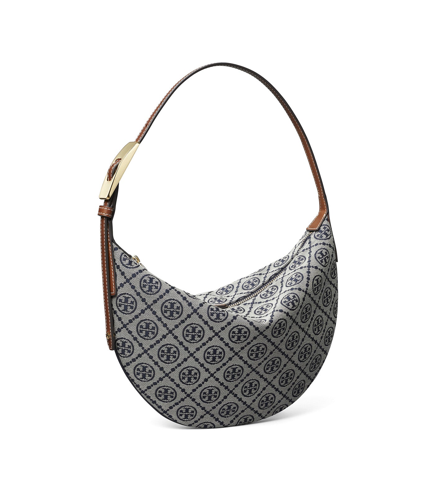 T Monogram Small Balloon Bag Tory Navy