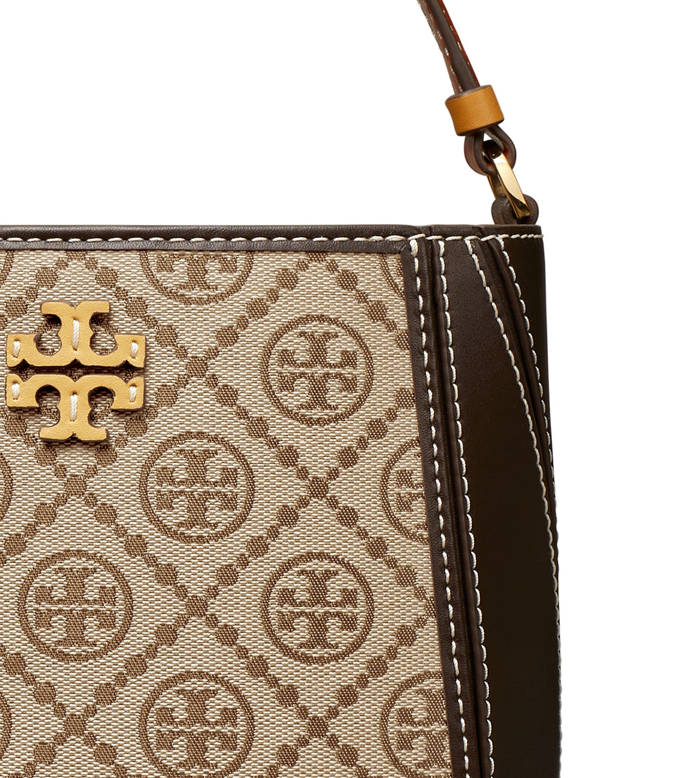 Small McGraw T Monogram Bucket Bag Hazelnut