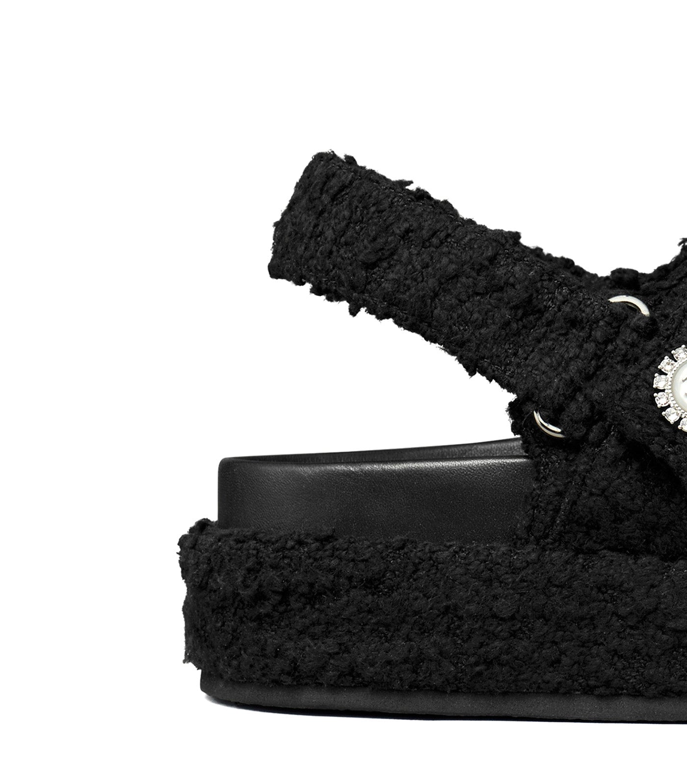 Kira Sport Embellished Sandal Black/Silver