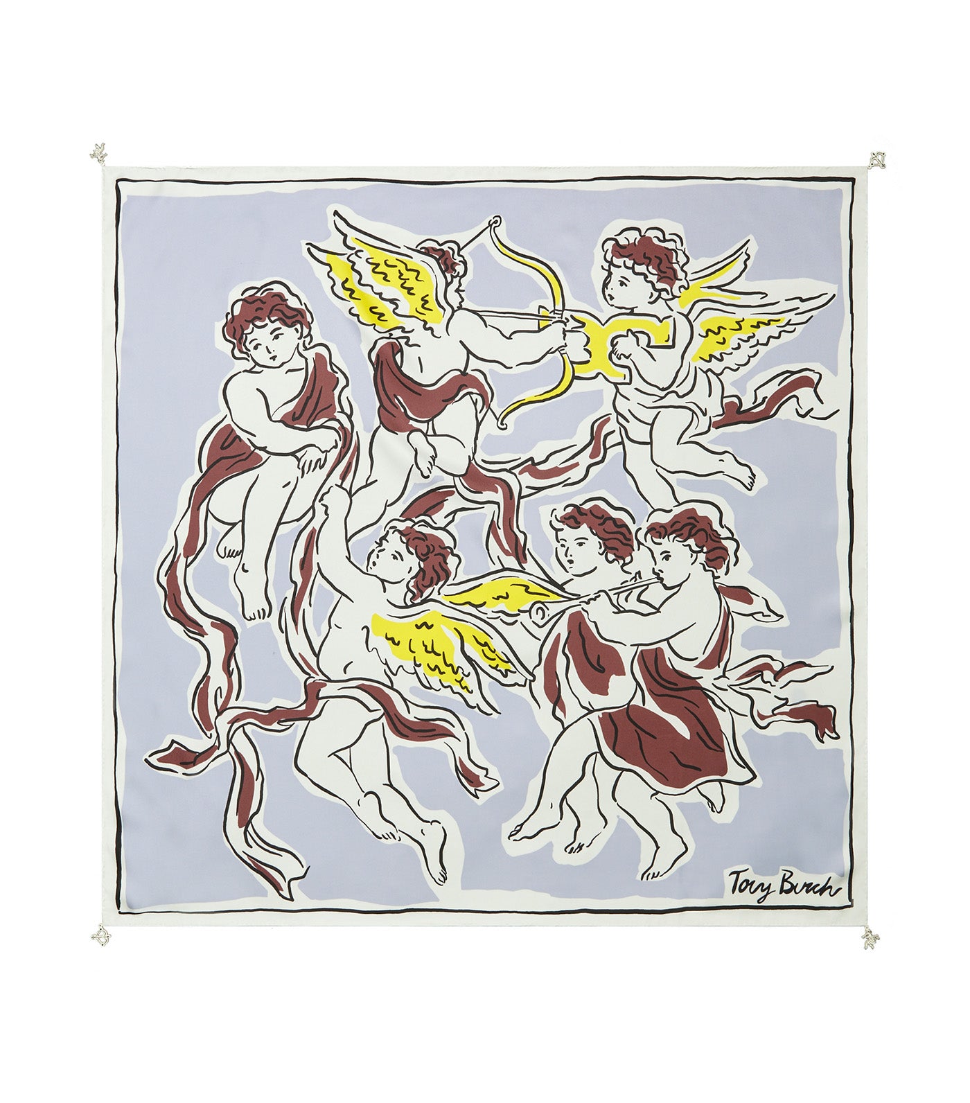 Cherubs Silk Square Scarf