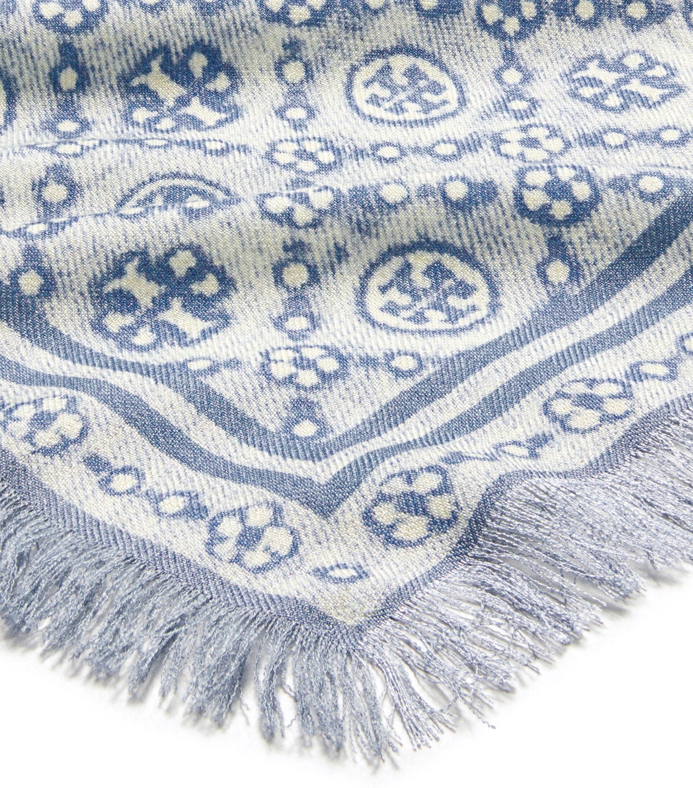 T Monogram Floral Oblong Scarf