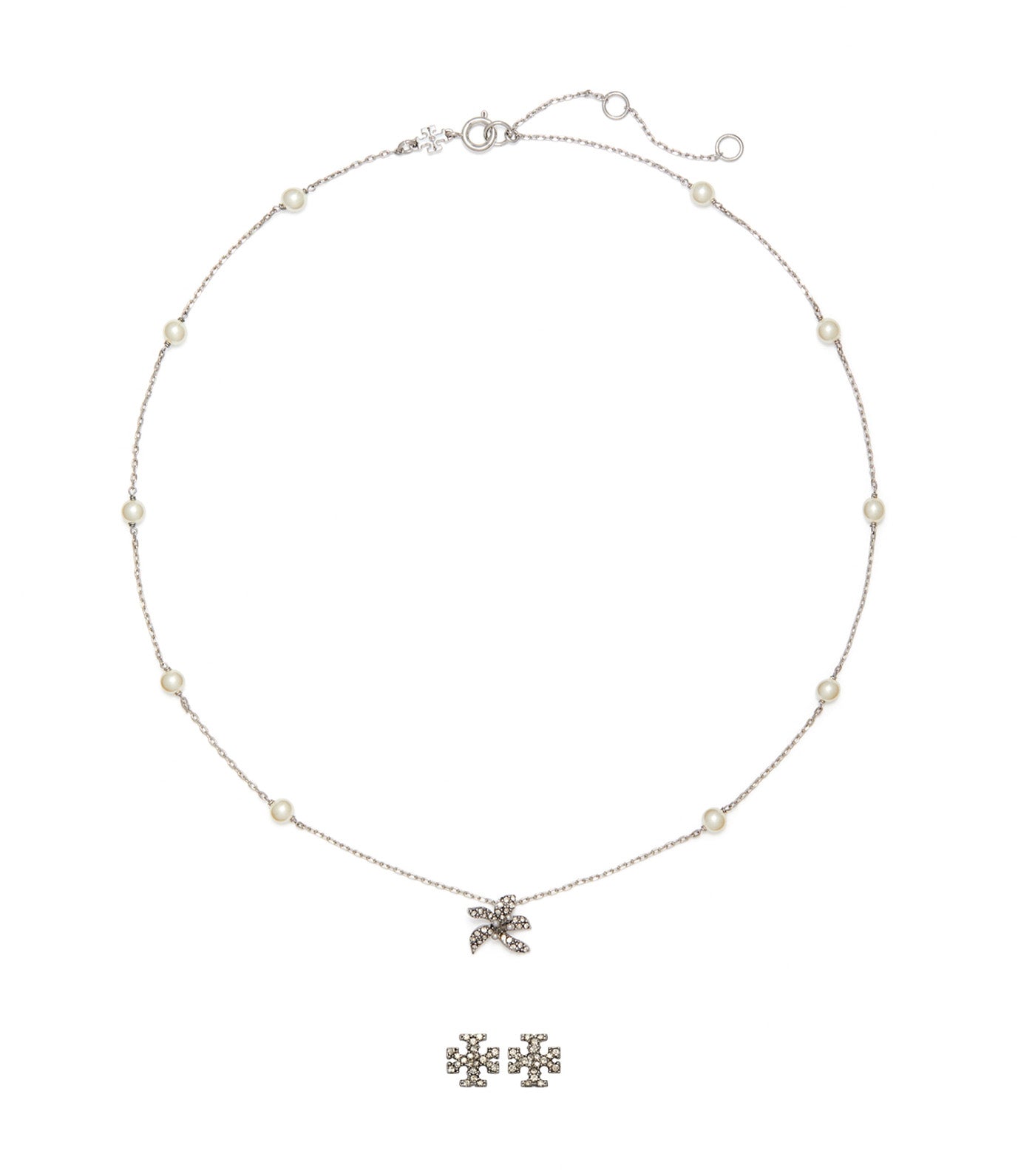 Moondance Pendant and Earrings Gift Set Tory Silver/Pearl