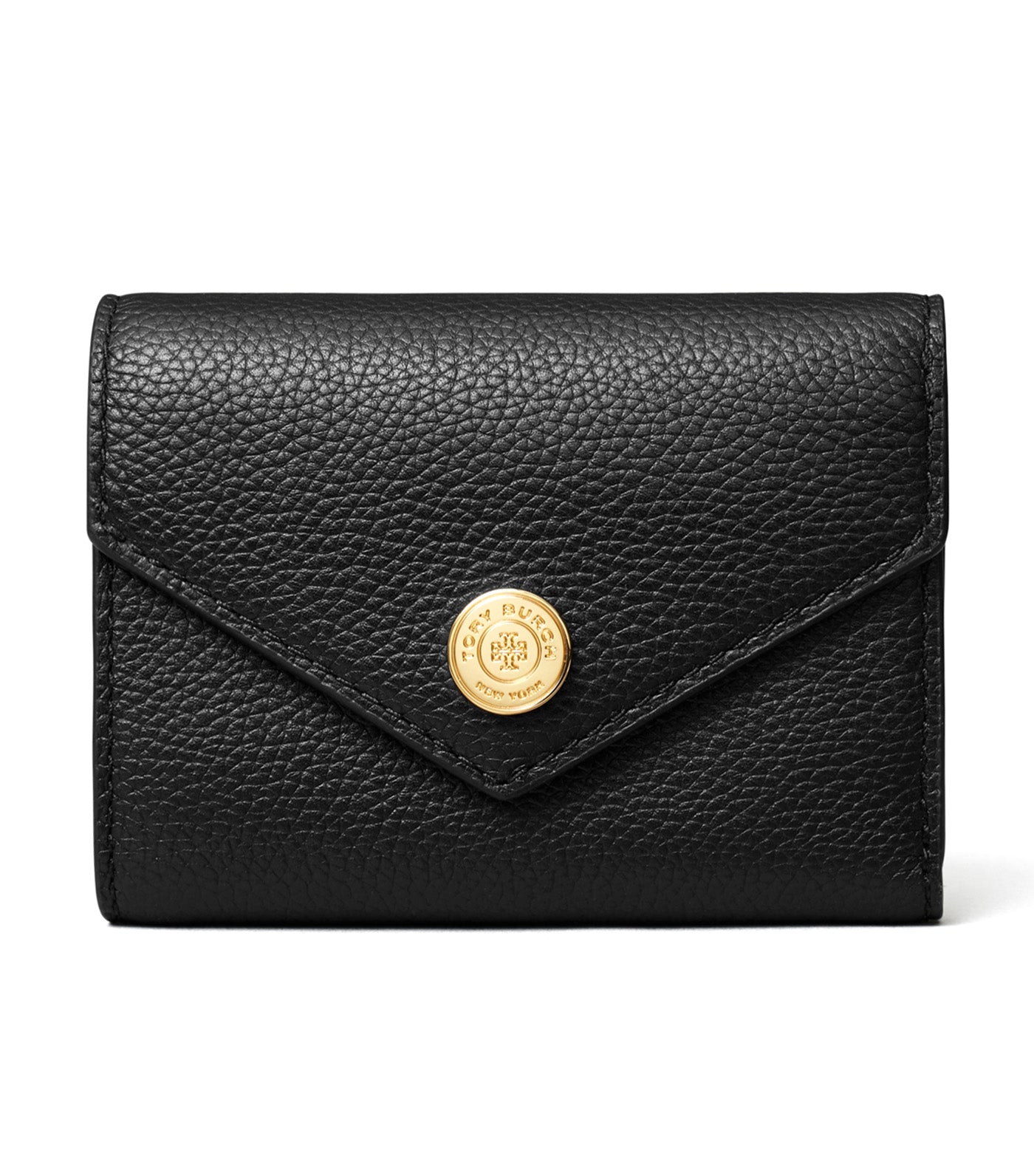 Small Pebble Envelope Wallet Black