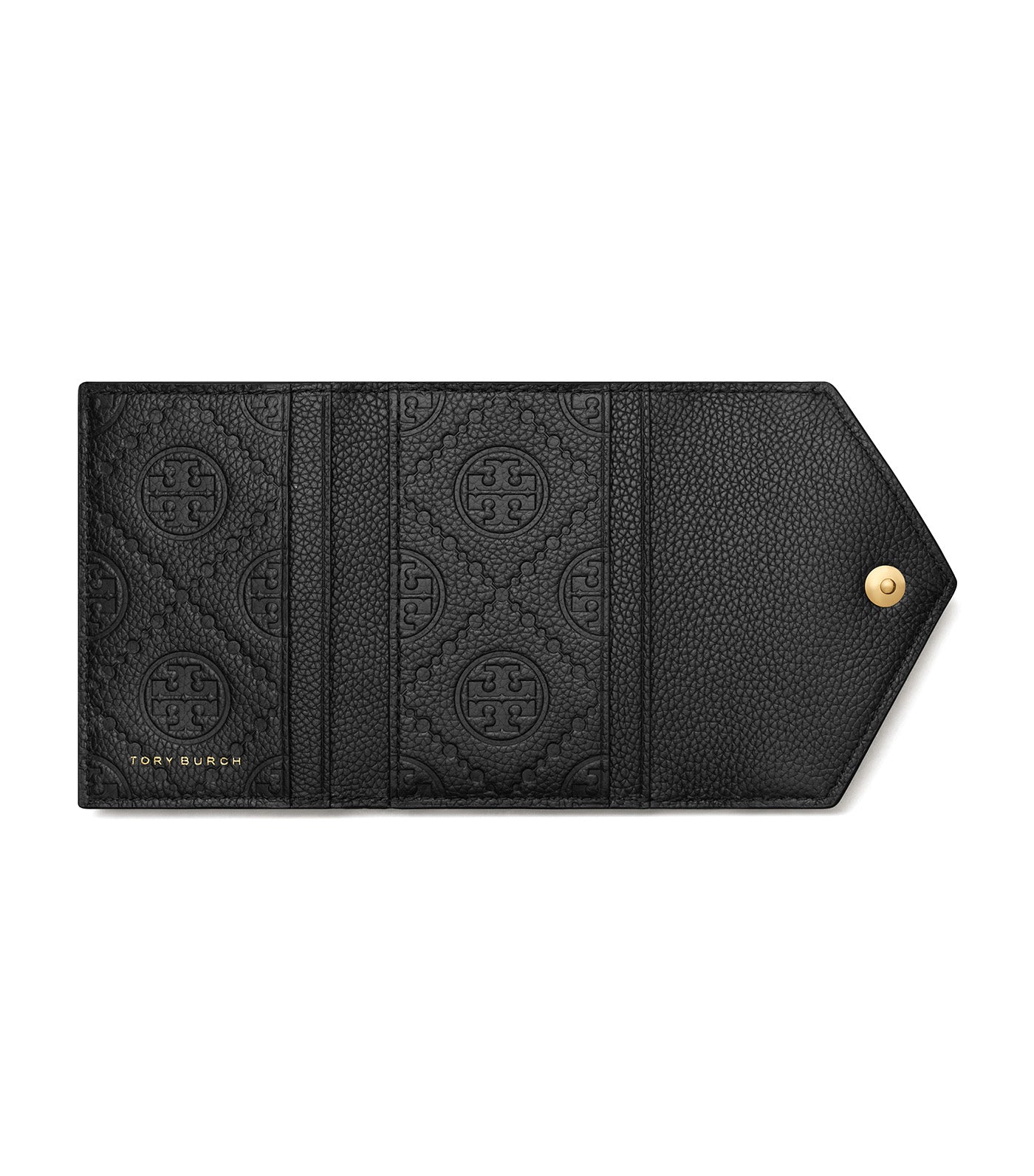 Small Pebble Envelope Wallet Black
