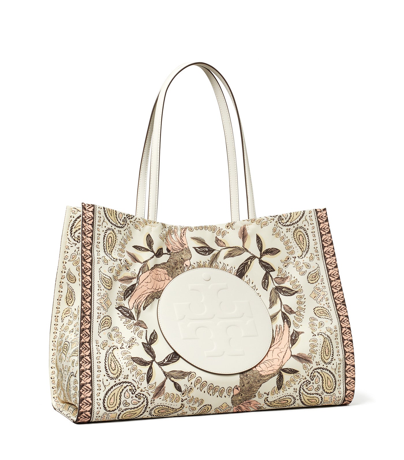 Tory Burch Ella Printed Tote Pink Cockatoo