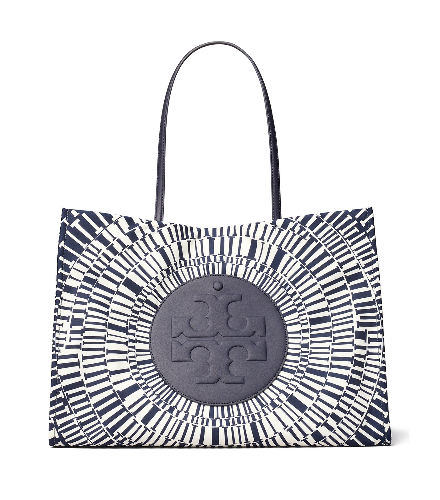 Tory Burch Ella Printed Tote Navy Circle
