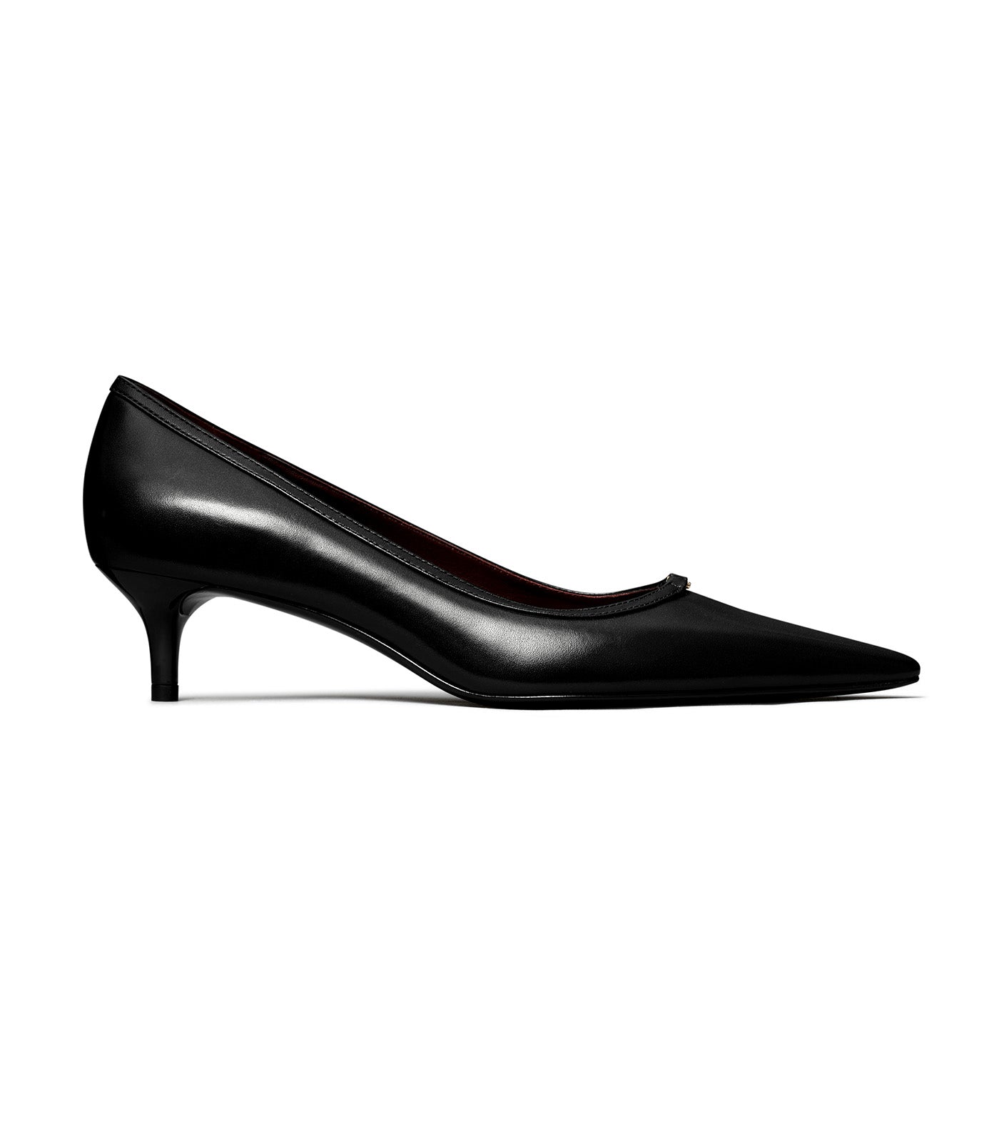 Double T Buckle Low-Heeled Pump