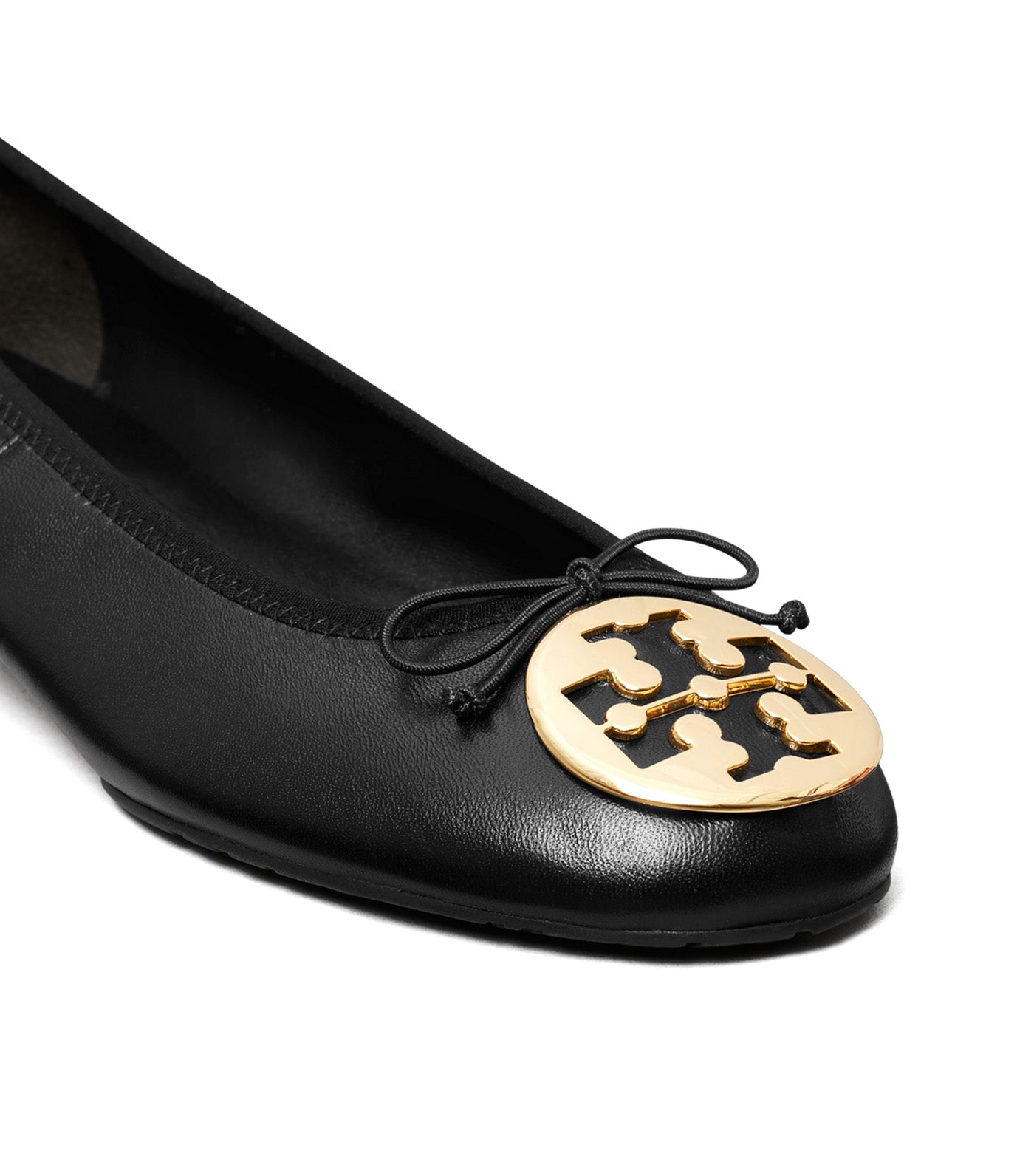 Tory Burch Reva Heeled Ballet Perfect Black/Gold