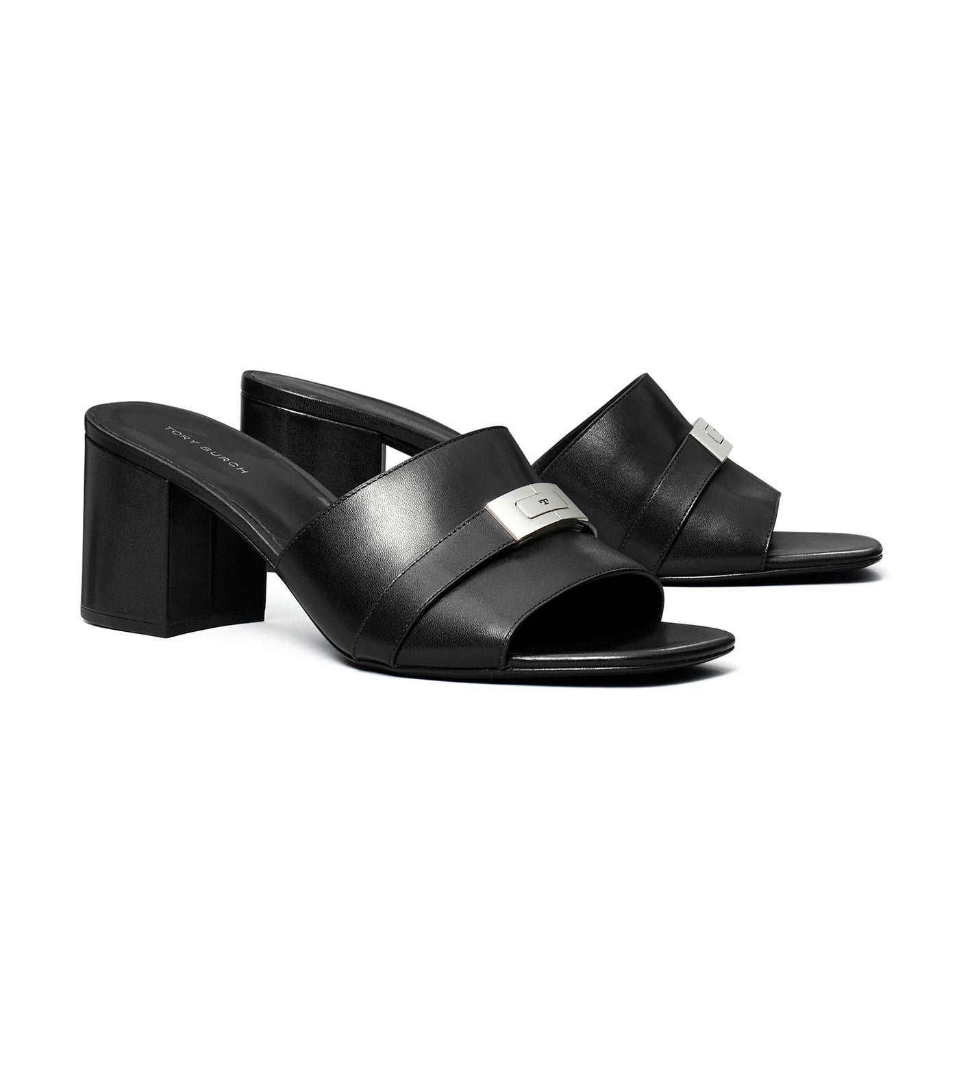 Leelee Heeled Mule Perfect Black