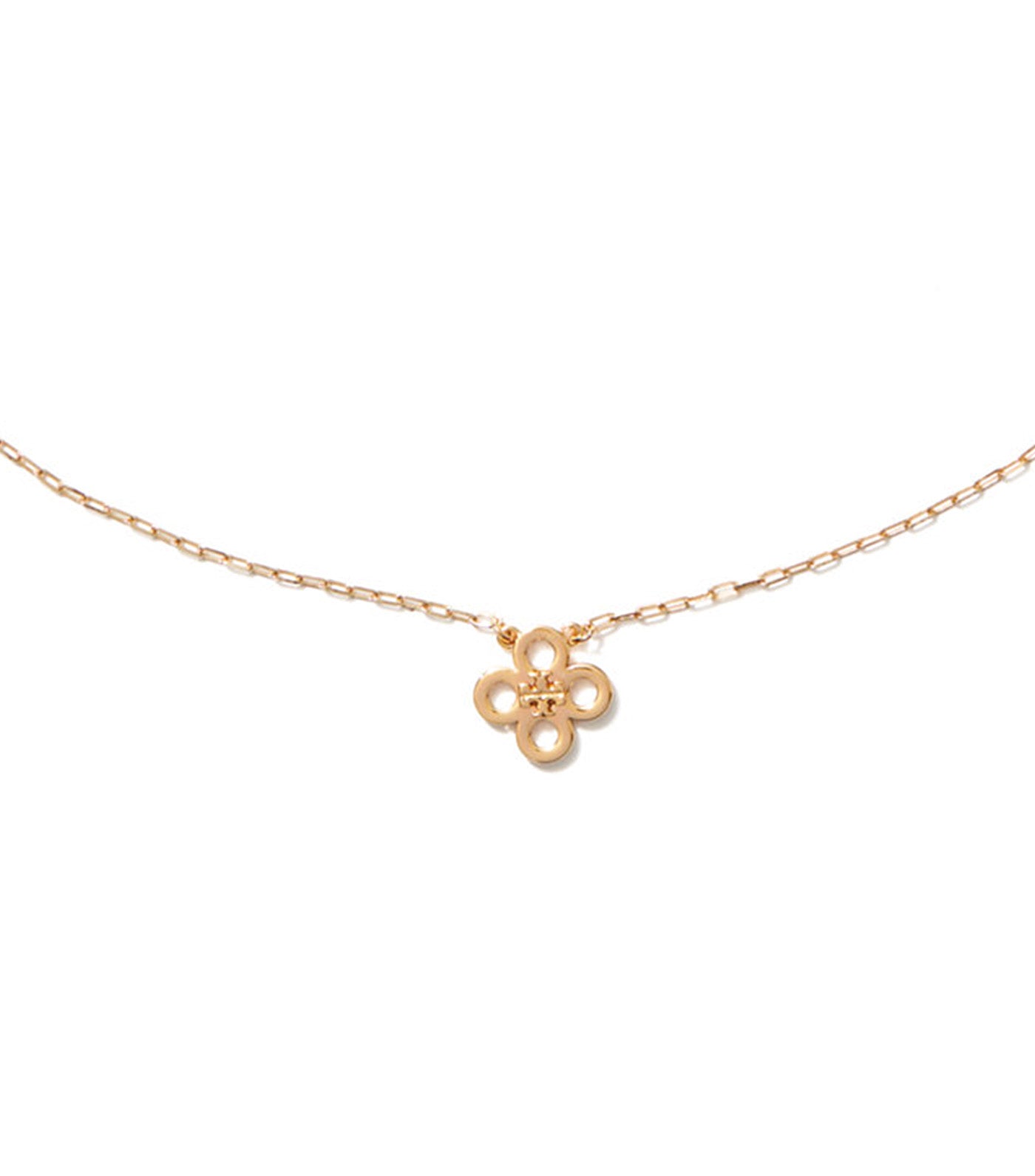 Forget Me Not Clover Pendant Necklace Tory Gold
