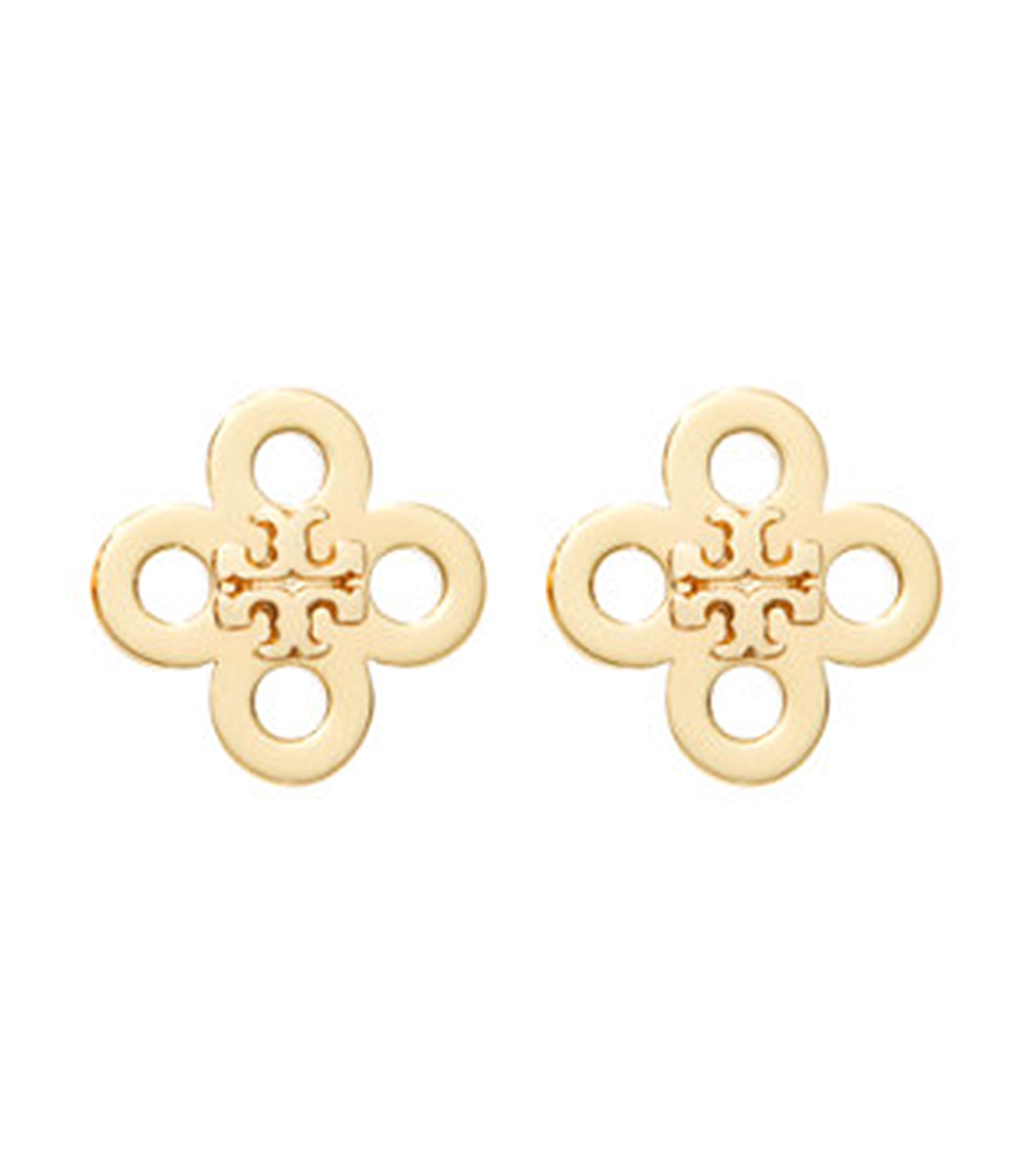 Forget Me Not Clover Stud Earring Tory Gold
