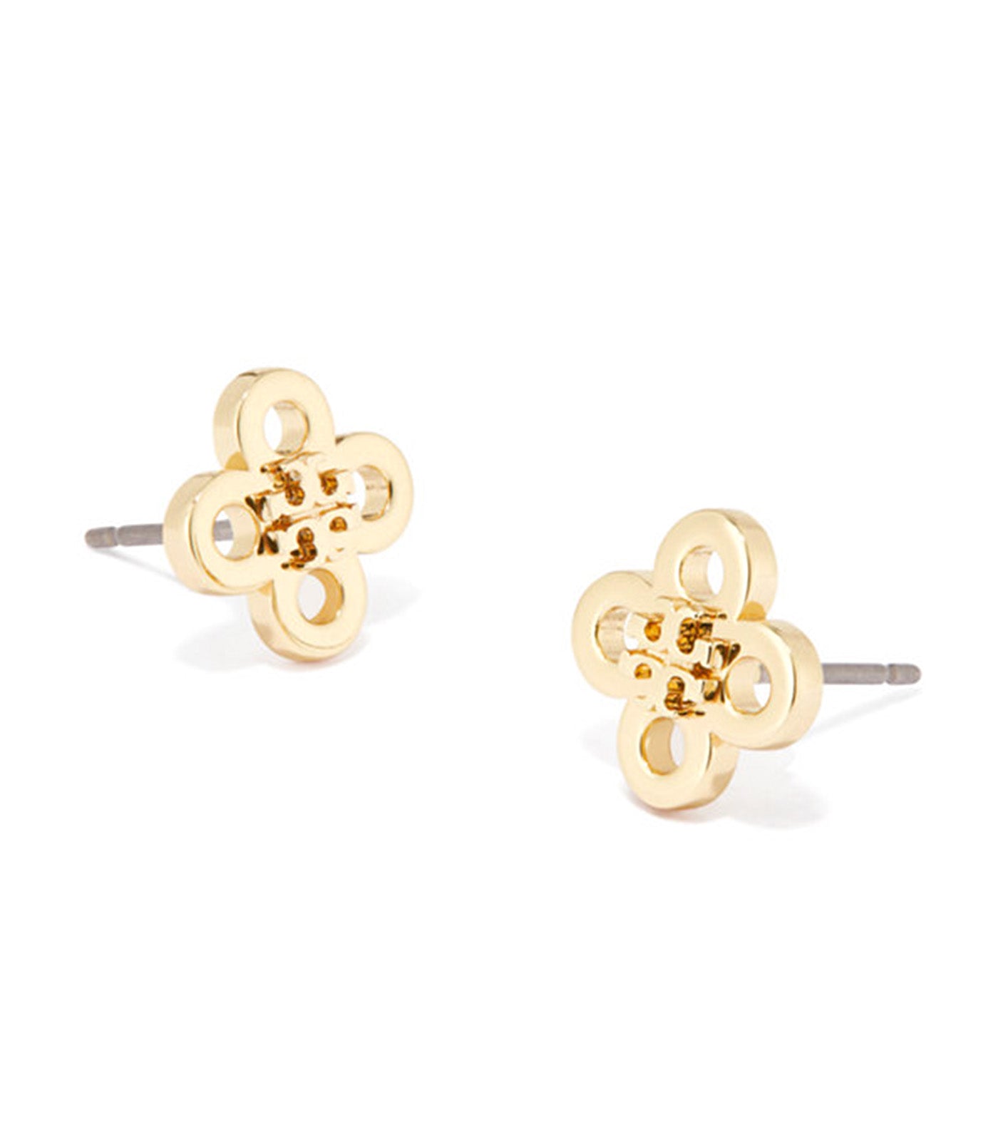 Forget Me Not Clover Stud Earring Tory Gold