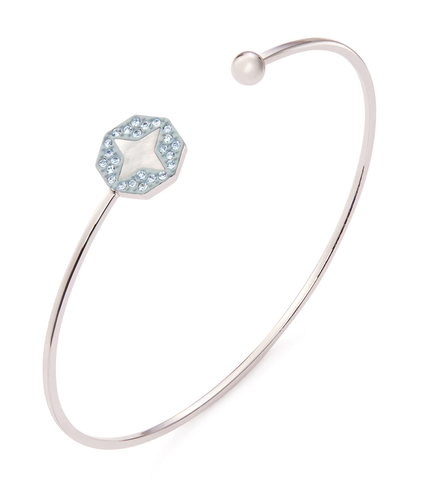 Forget Me Not Open Cuff Tory Silver
