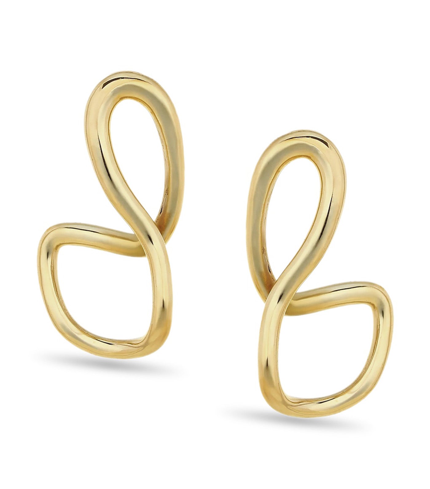 Golden Monstera Uwea Earrings Gold