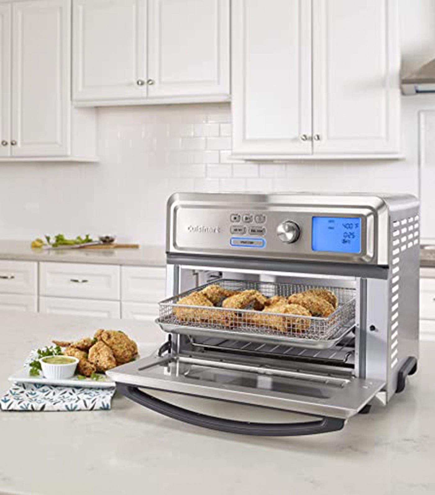 Digital AirFryer Toaster Oven -  Silver, 17L