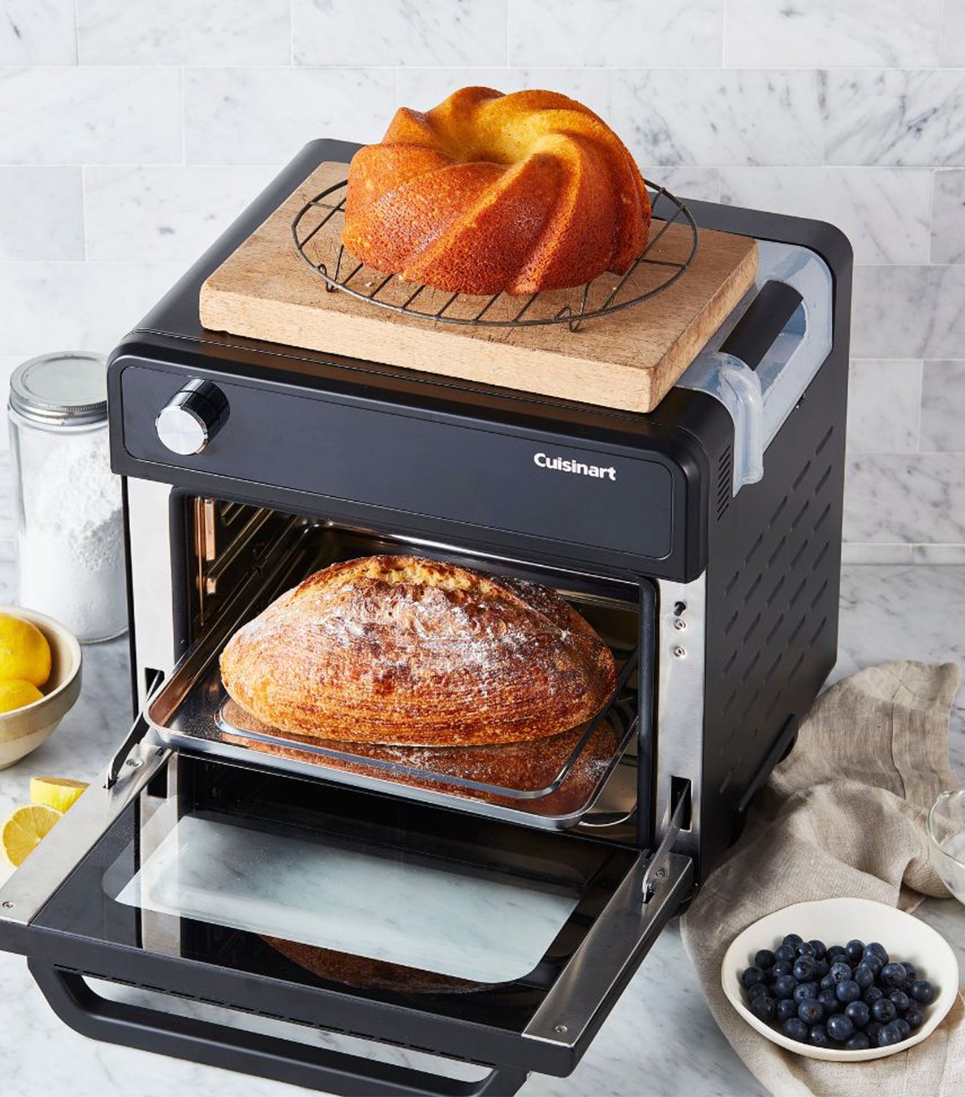 Steam Air Fryer Oven - Black, 20L