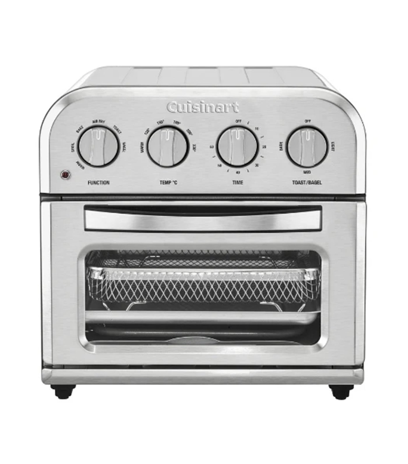 Compact AirFryer Toaster Oven -  Silver, 9L