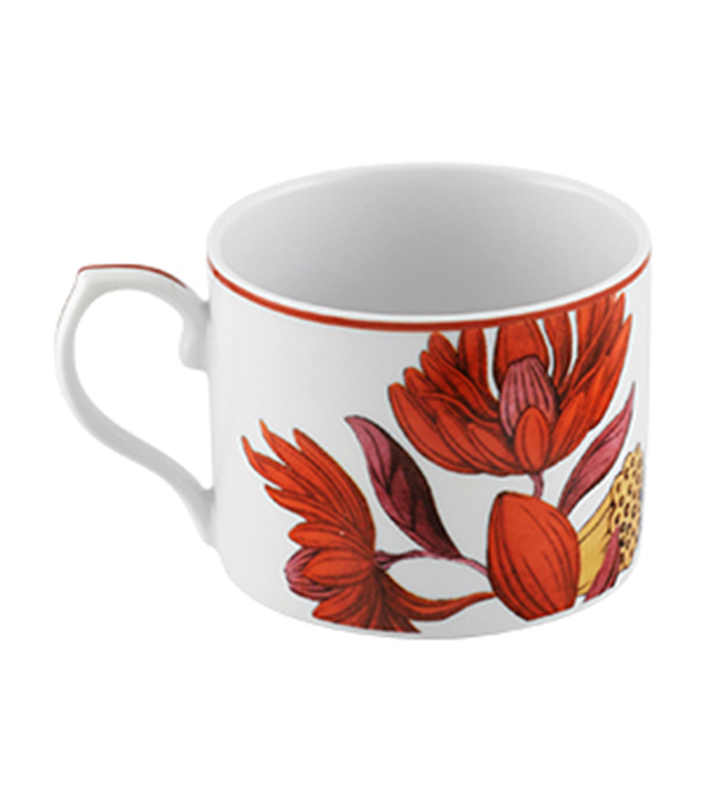 Lotus Collection Tea Cup and Saucer Set of 4