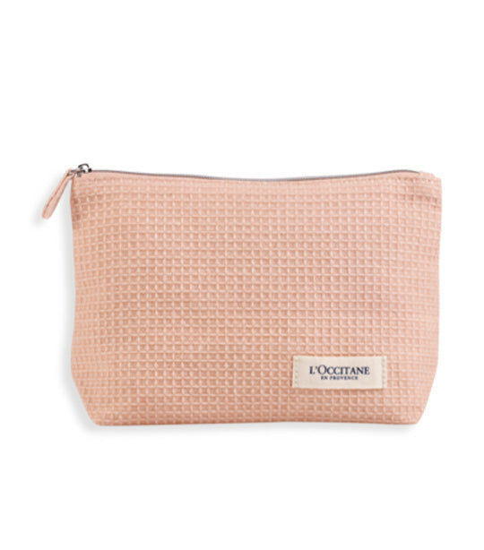 Complimentary L'Occitane Pouch, Reusable Face Wipes and a Shea Ultra Rich Body Cream 20ml