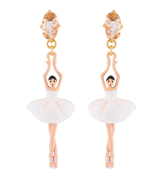 Bo Pas de Deux Earrings White