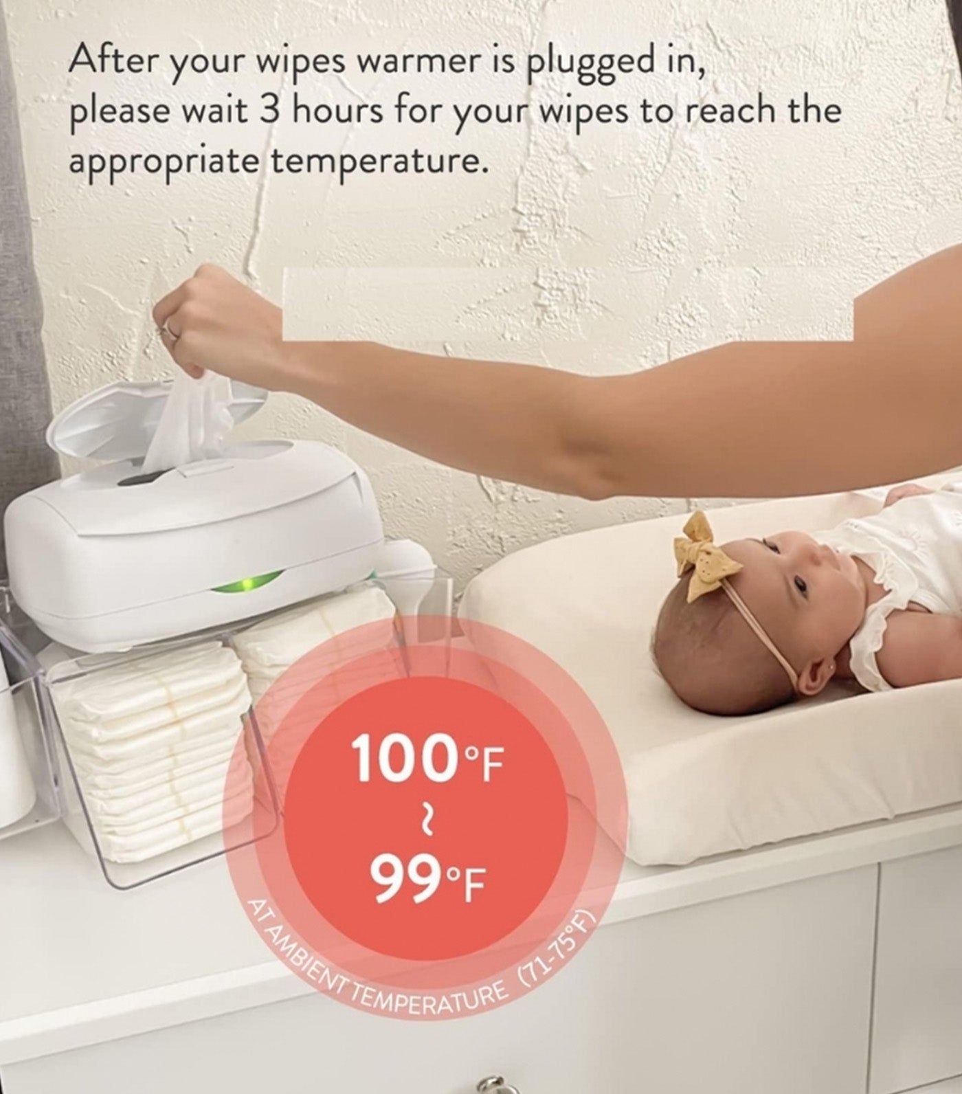 Ultimate Wipes Warmer/Dispenser White
