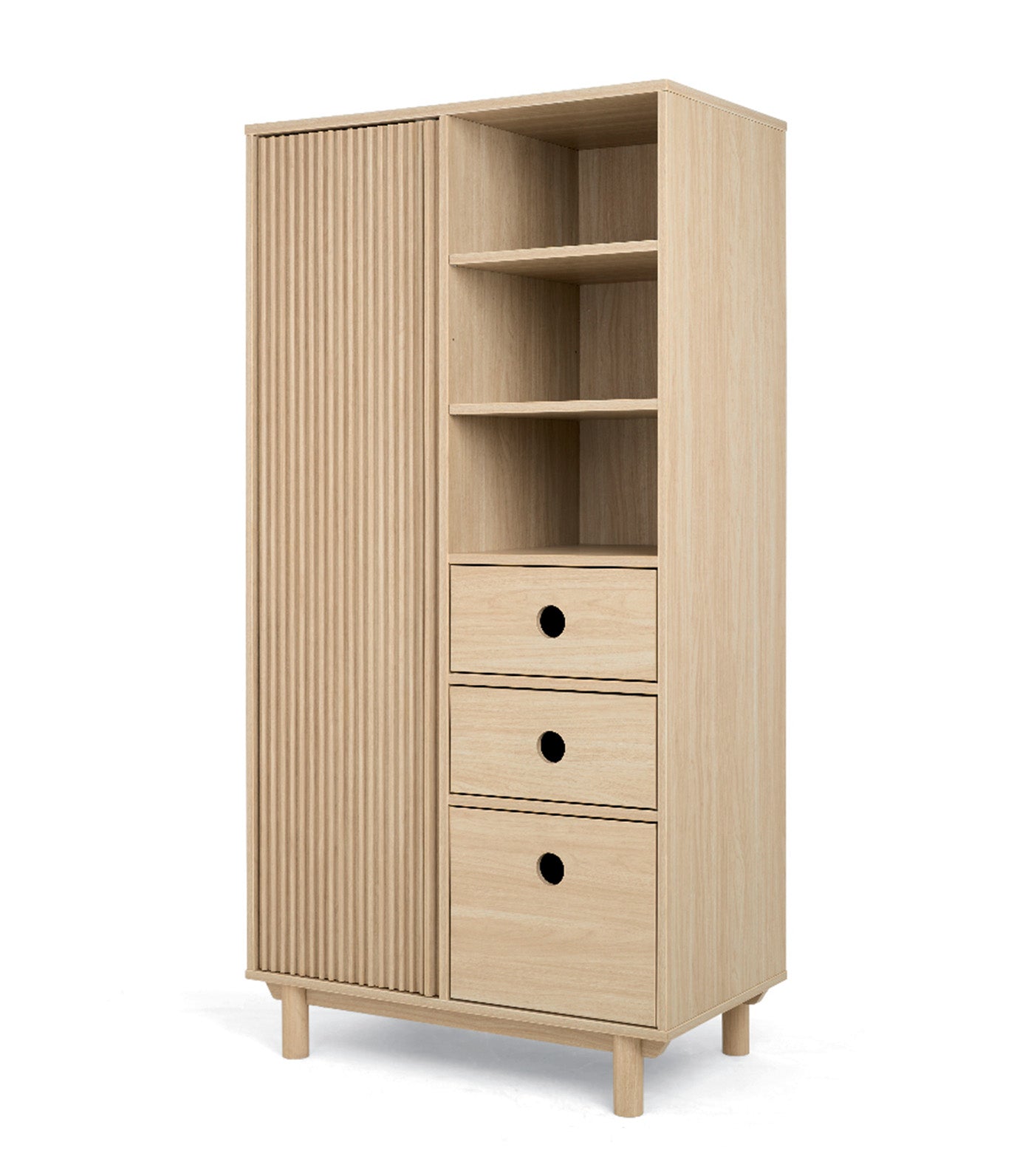 Oska Wardrobe Natural Oak