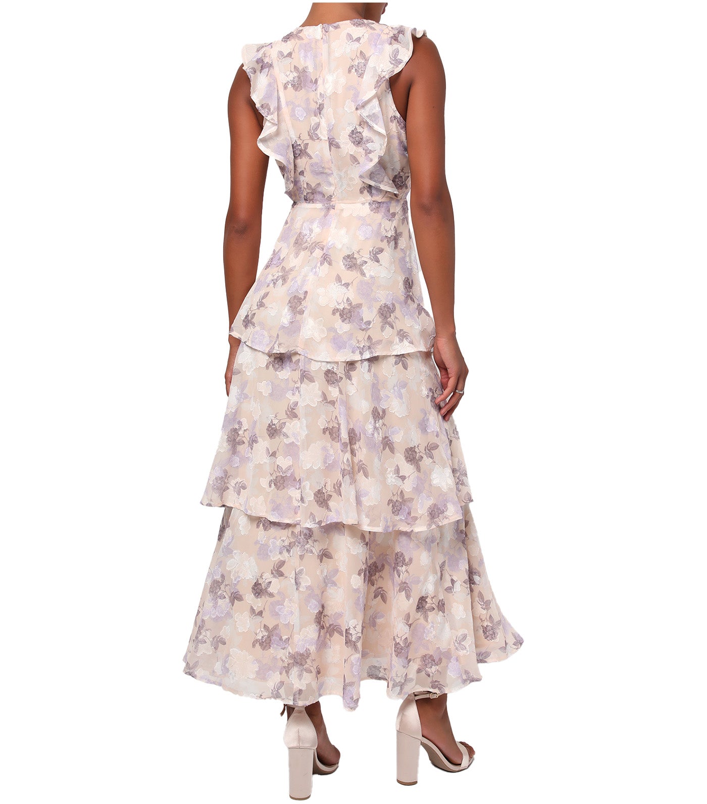 Wren Organza Maxi Dress Pink Multi