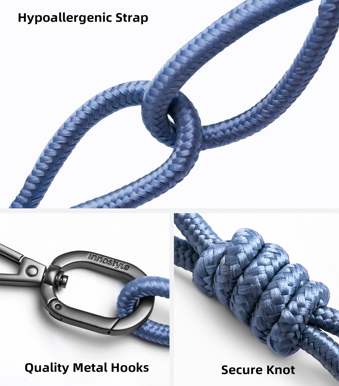 Phone Lanyard 6mm Blue